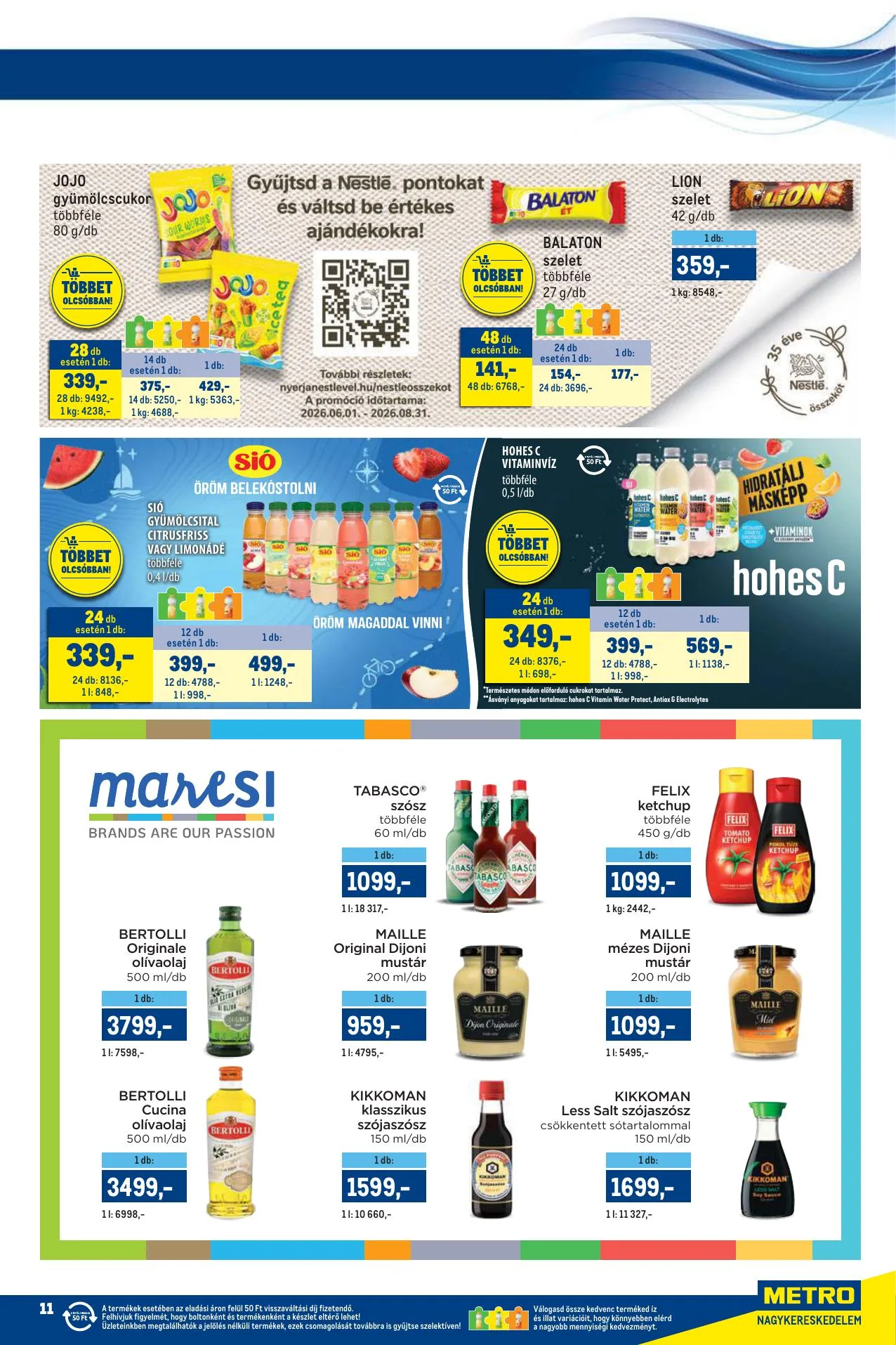 Metro akciós újság Markak 07.01–07.15 – 11. oldal
