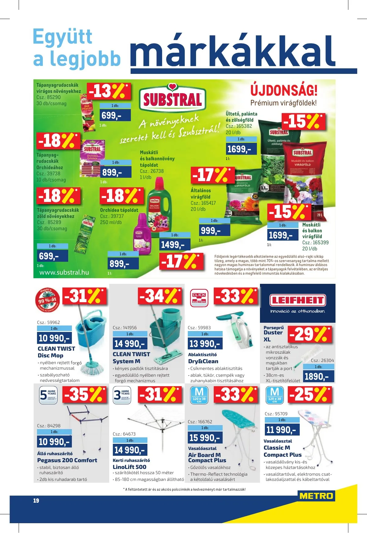 Metro akciós újság Markek 03.16–03.29 – 19. oldal