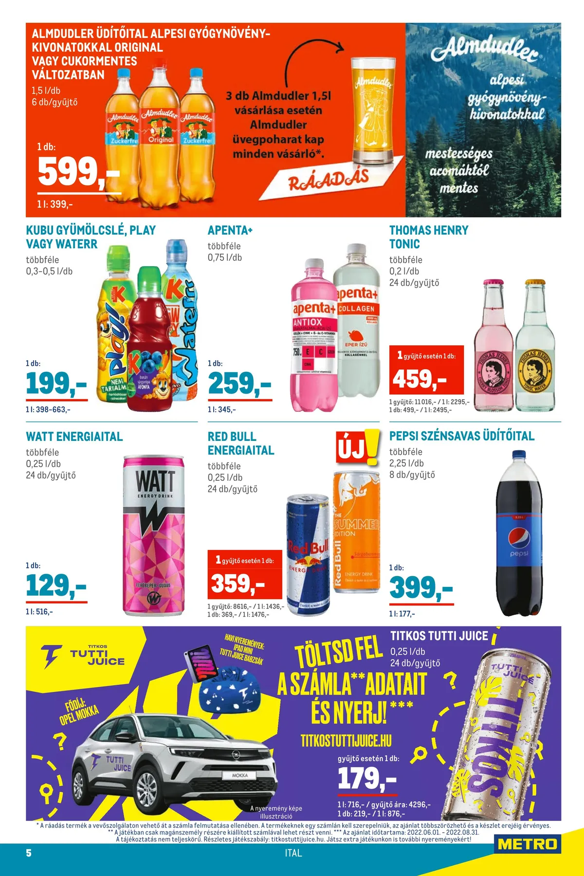 Metro akciós újság Nyar 06.01–06.28 – 5. oldal