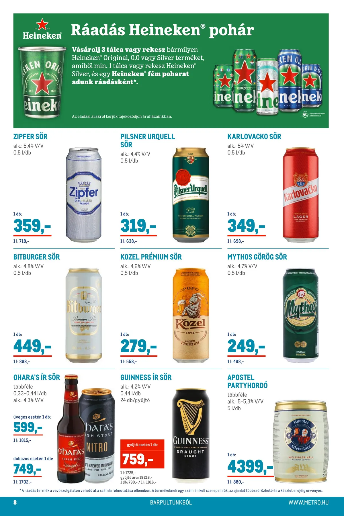 Metro akciós újság Nyar 06.01–06.28 – 8. oldal