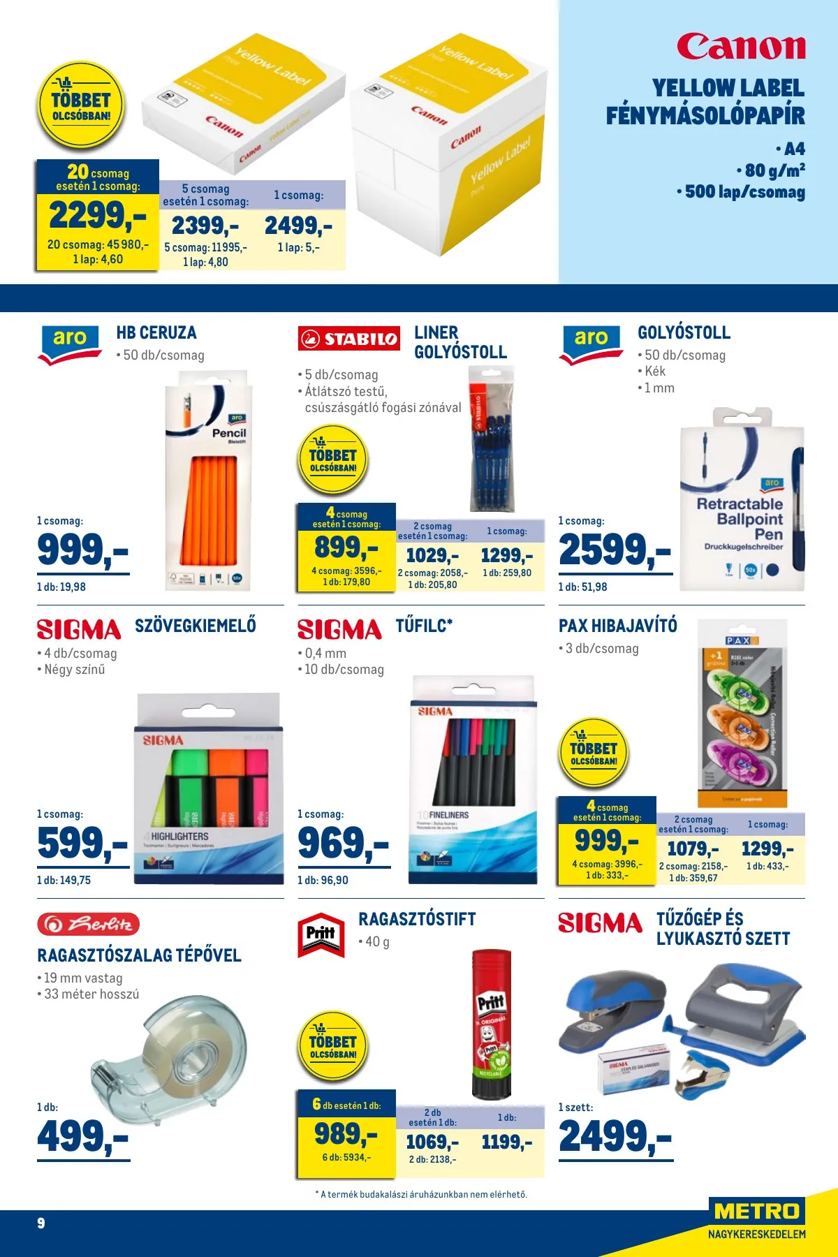 Metro akciós újság Professzionalis megoldasok 11.02–12.31 – 9. oldal