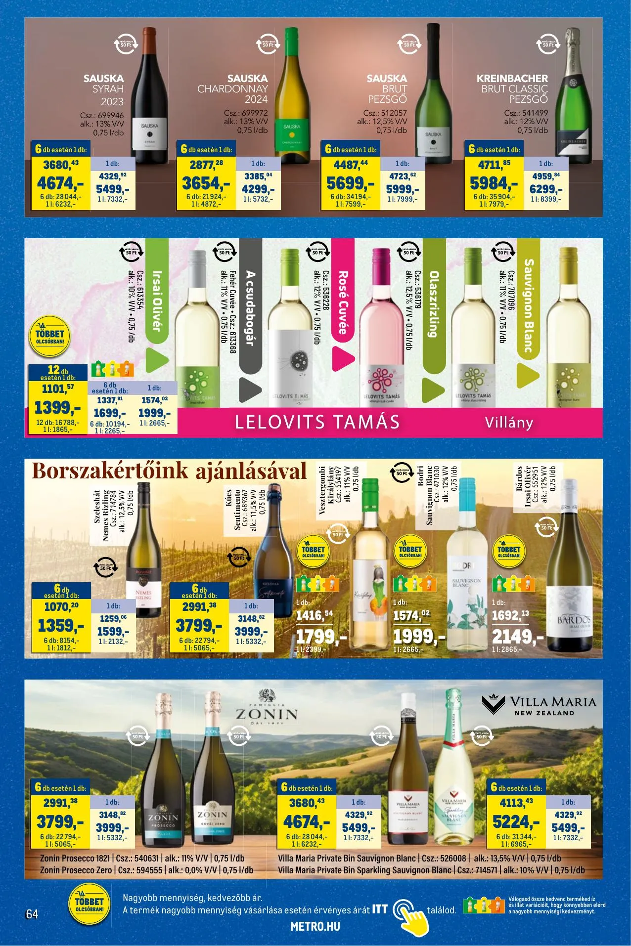Metro akciós újság Sirha magazin 03.01–03.31 – 64. oldal