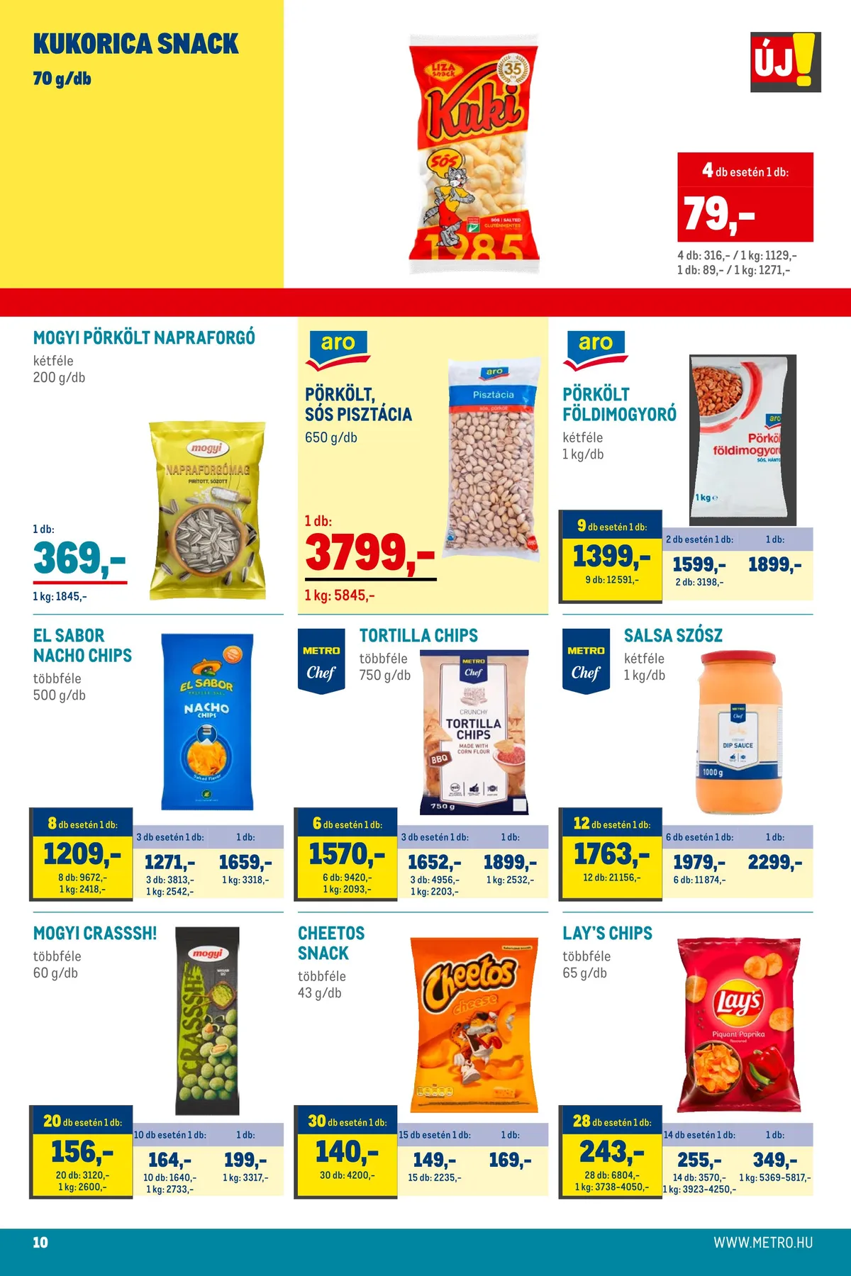 Metro akciós újság Sor snack 07.27–08.23 – 10. oldal
