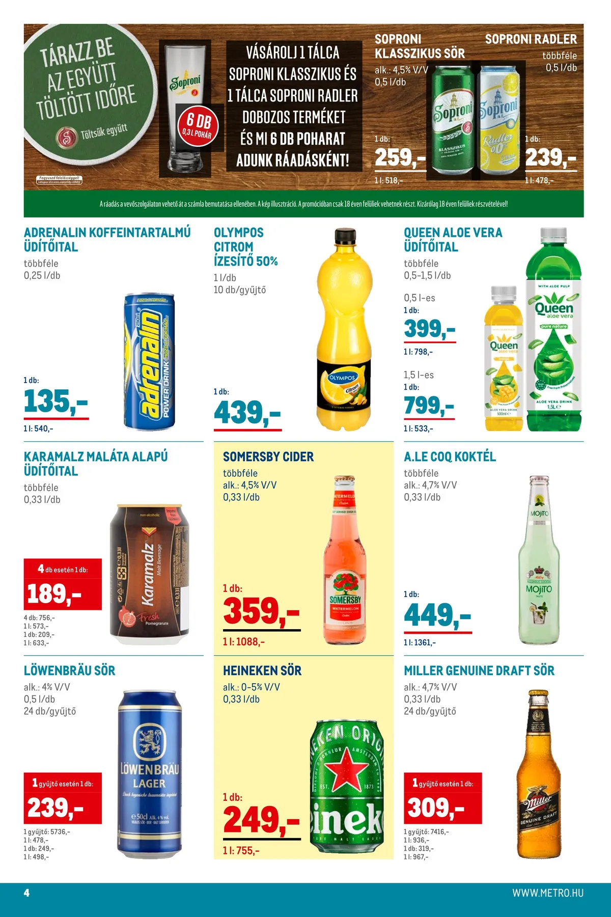 Metro akciós újság Sor snack 07.27–08.23 – 4. oldal