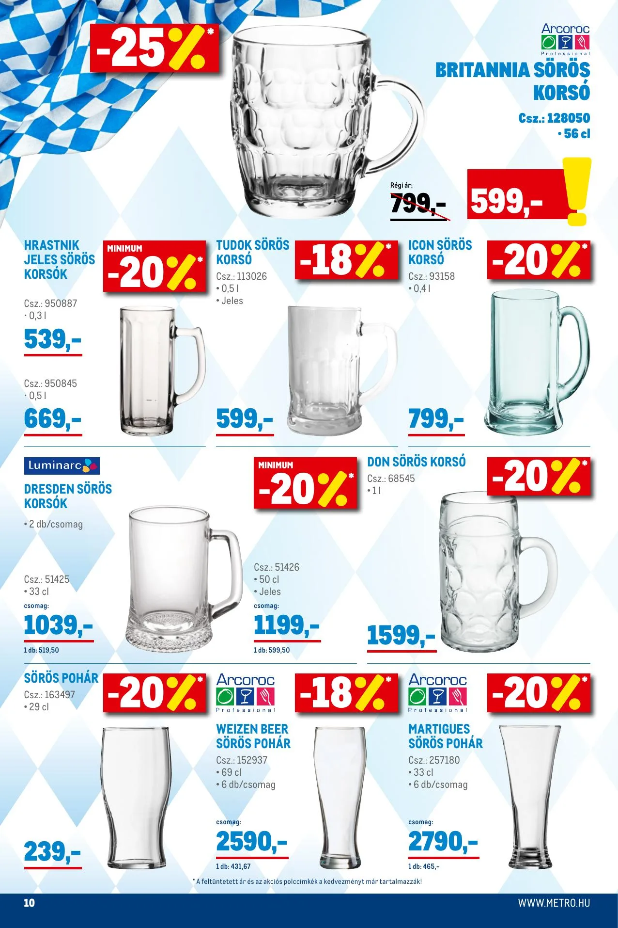 Metro akciós újság Sorkatalogus 09.08–10.05 – 10. oldal