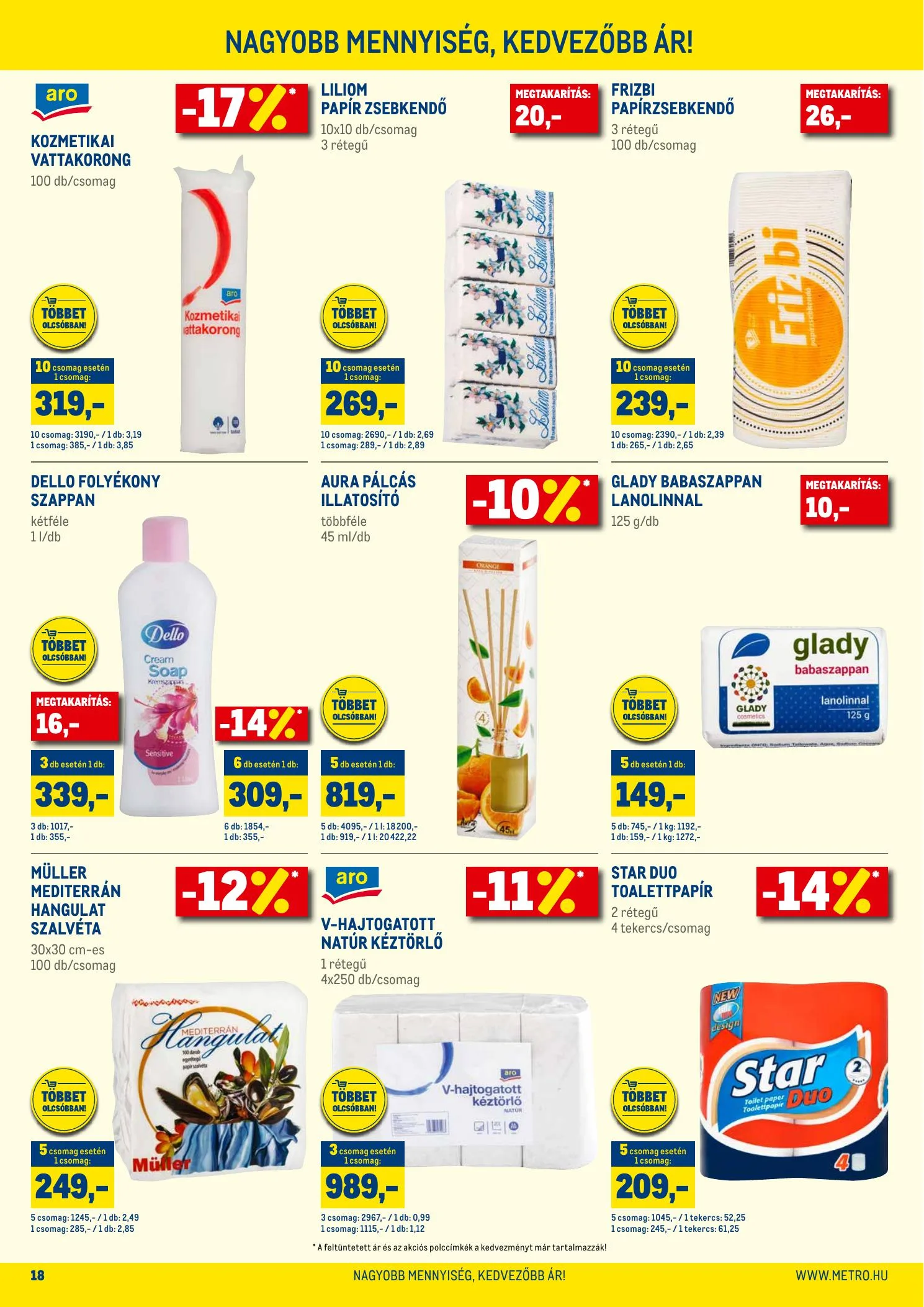 Metro akciós újság Tobbet Olcsobban 02.17–03.02 – 18. oldal