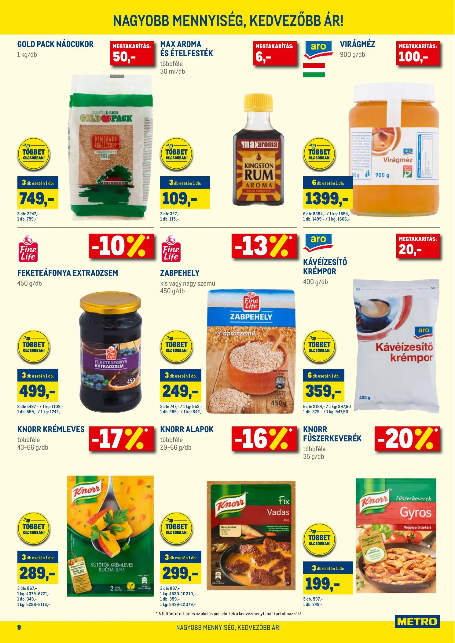 Metro akciós újság Tobbet Olcsobban 02.17–03.02 – 9. oldal