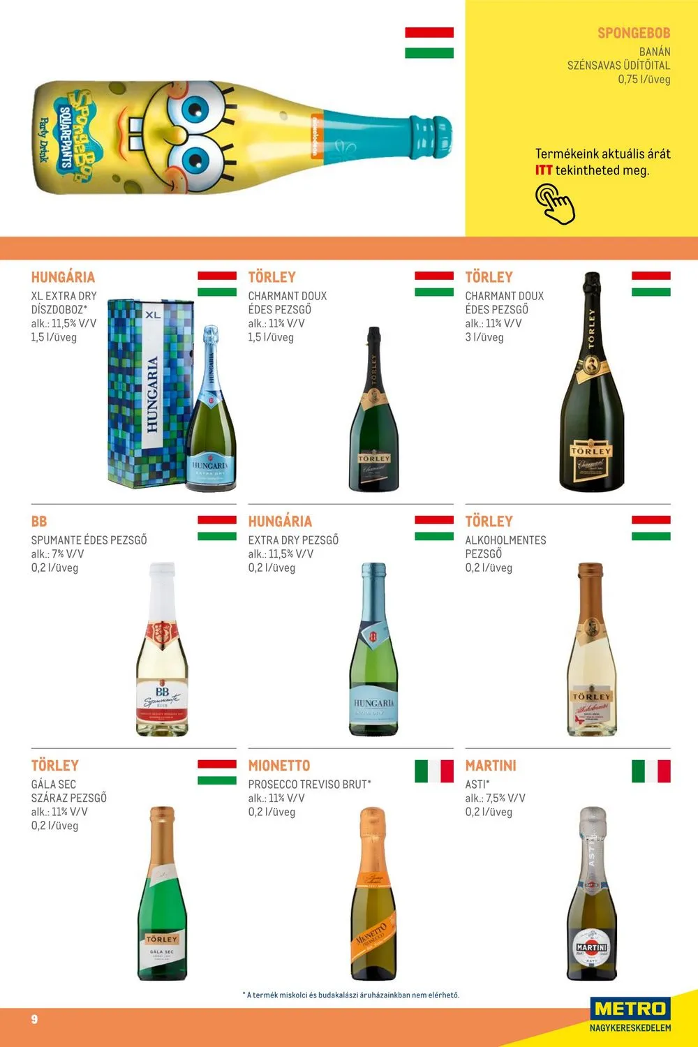Metro akciós újság Unnepi italok 11.02–12.31 – 9. oldal