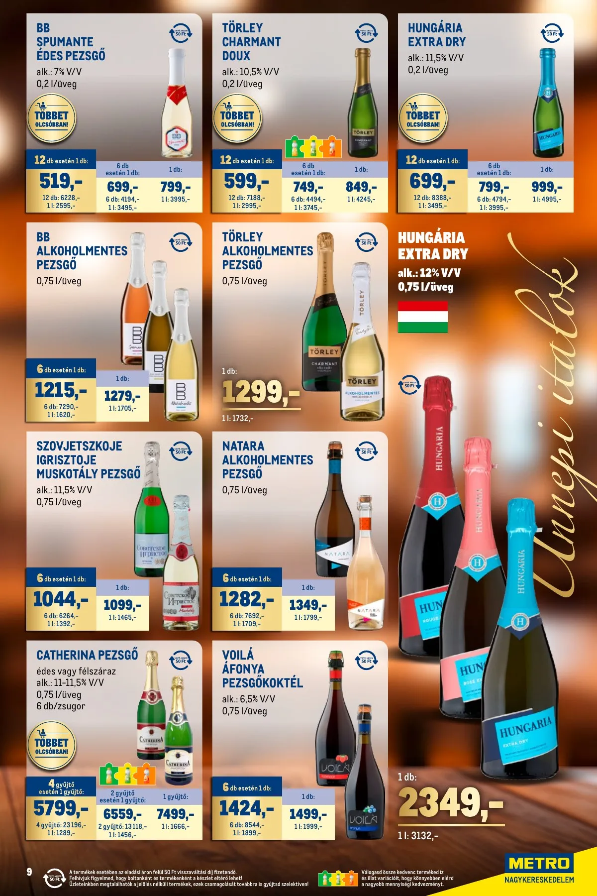 Metro akciós újság Unnepi italok 11.02–11.30 – 9. oldal