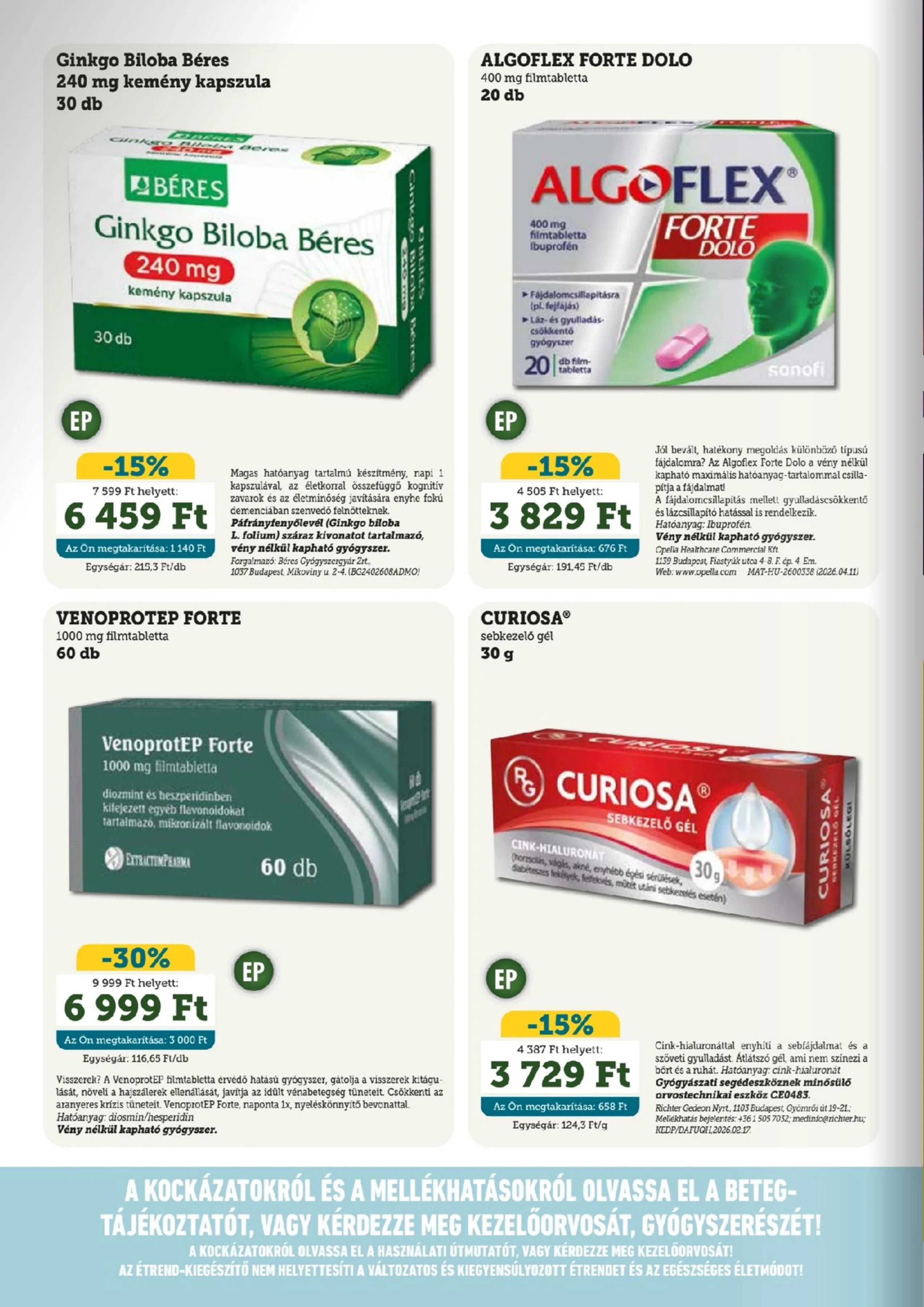 Mosoly akciós újság Patikak 08.01–08.31 – 2. oldal