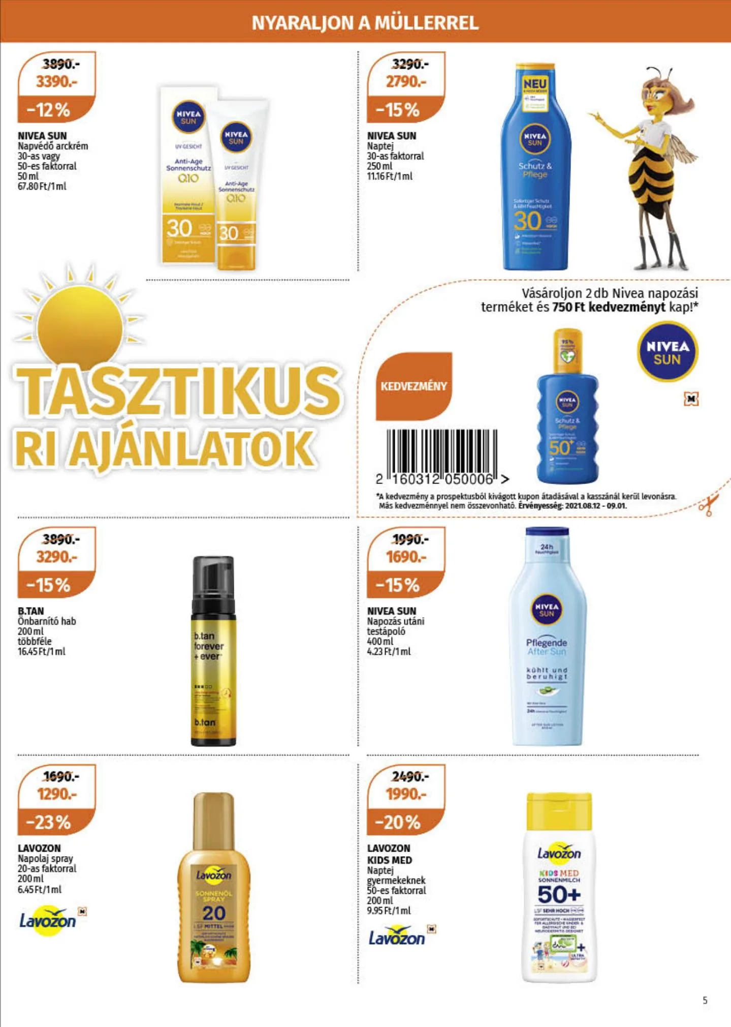 Müller akciós újság 08.12–08.18 – 5. oldal