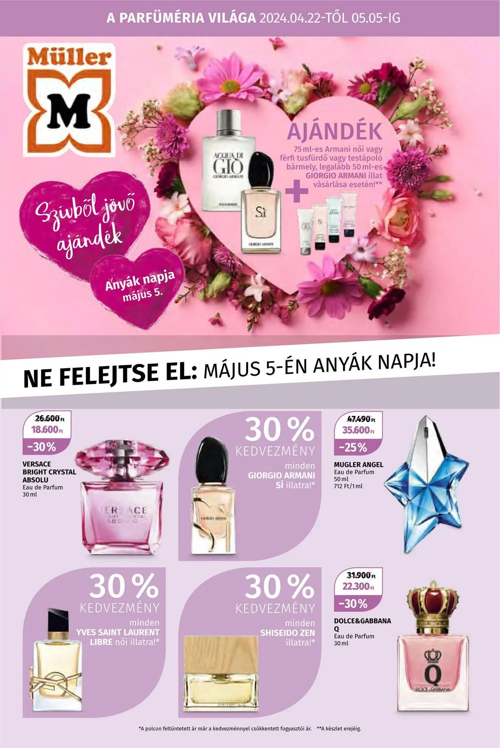 Müller akciós újság 04.22–05.05