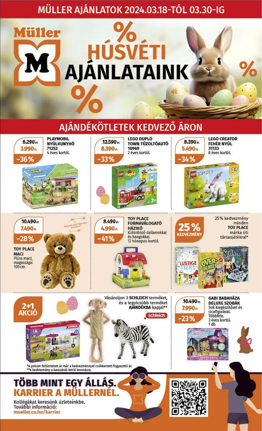 Müller akciós újság Ajandekotletek 03.18–03.30