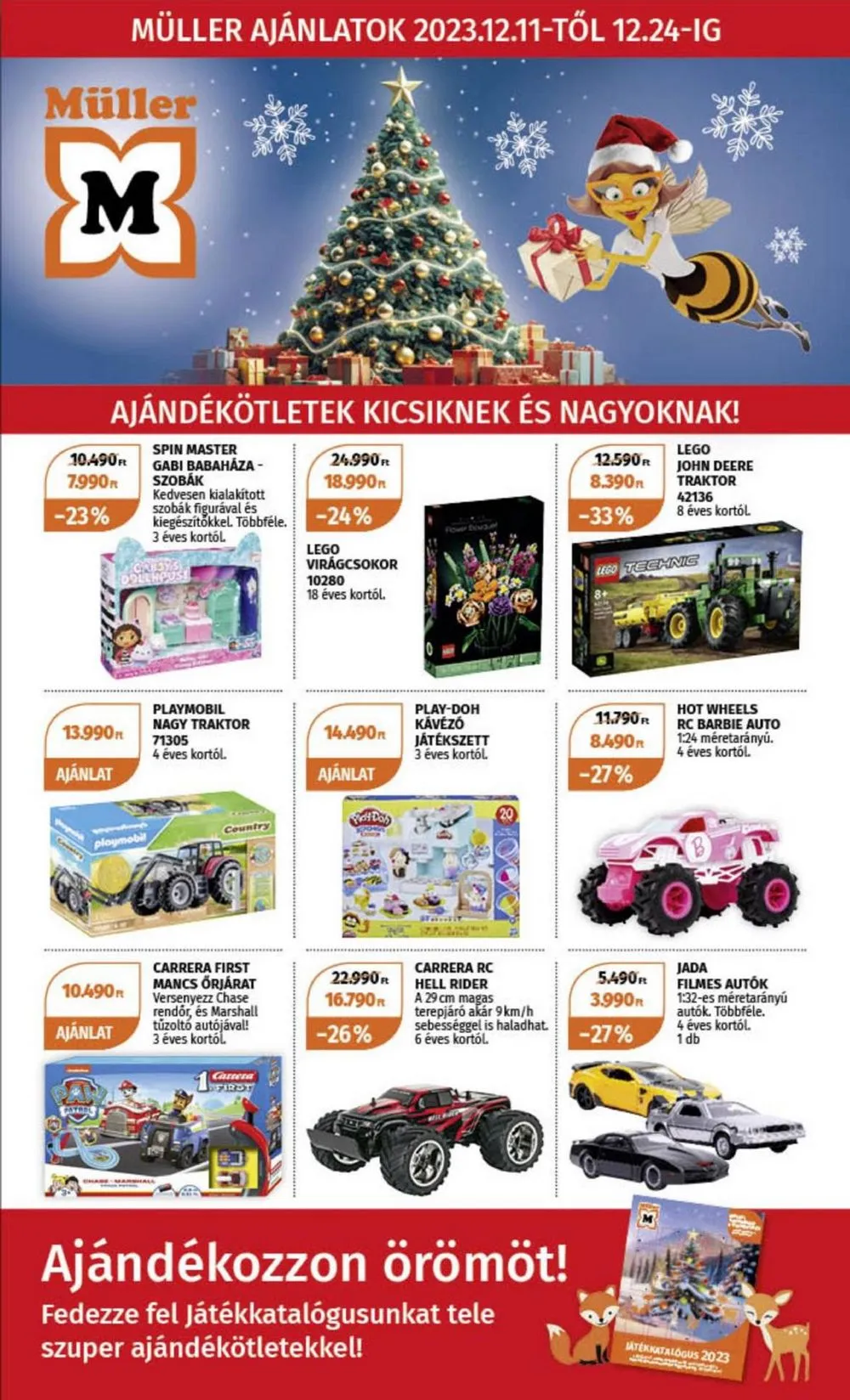 Müller akciós újság Játékok 12.11–12.24