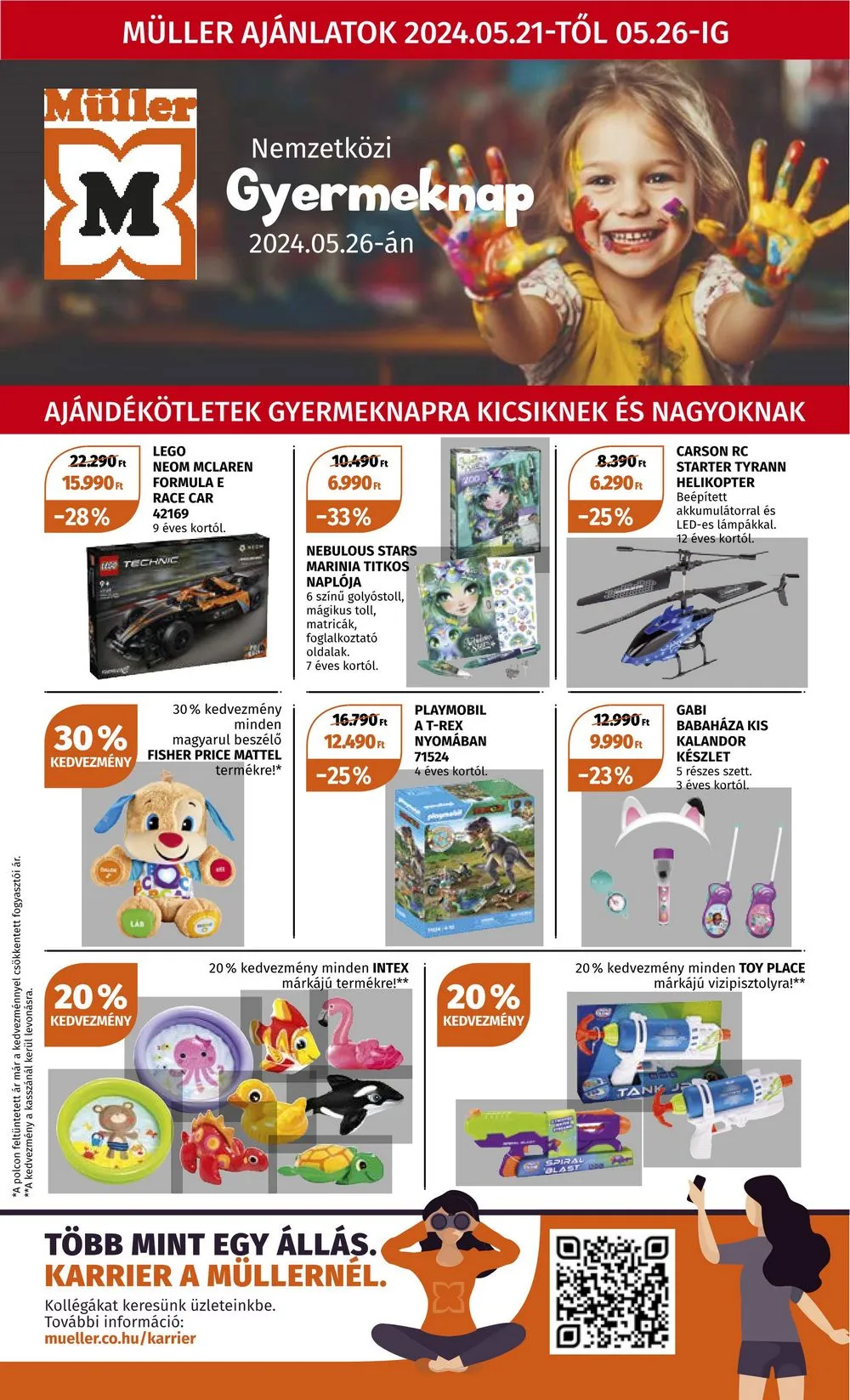 Müller akciós újság Játékok 05.21–05.26
