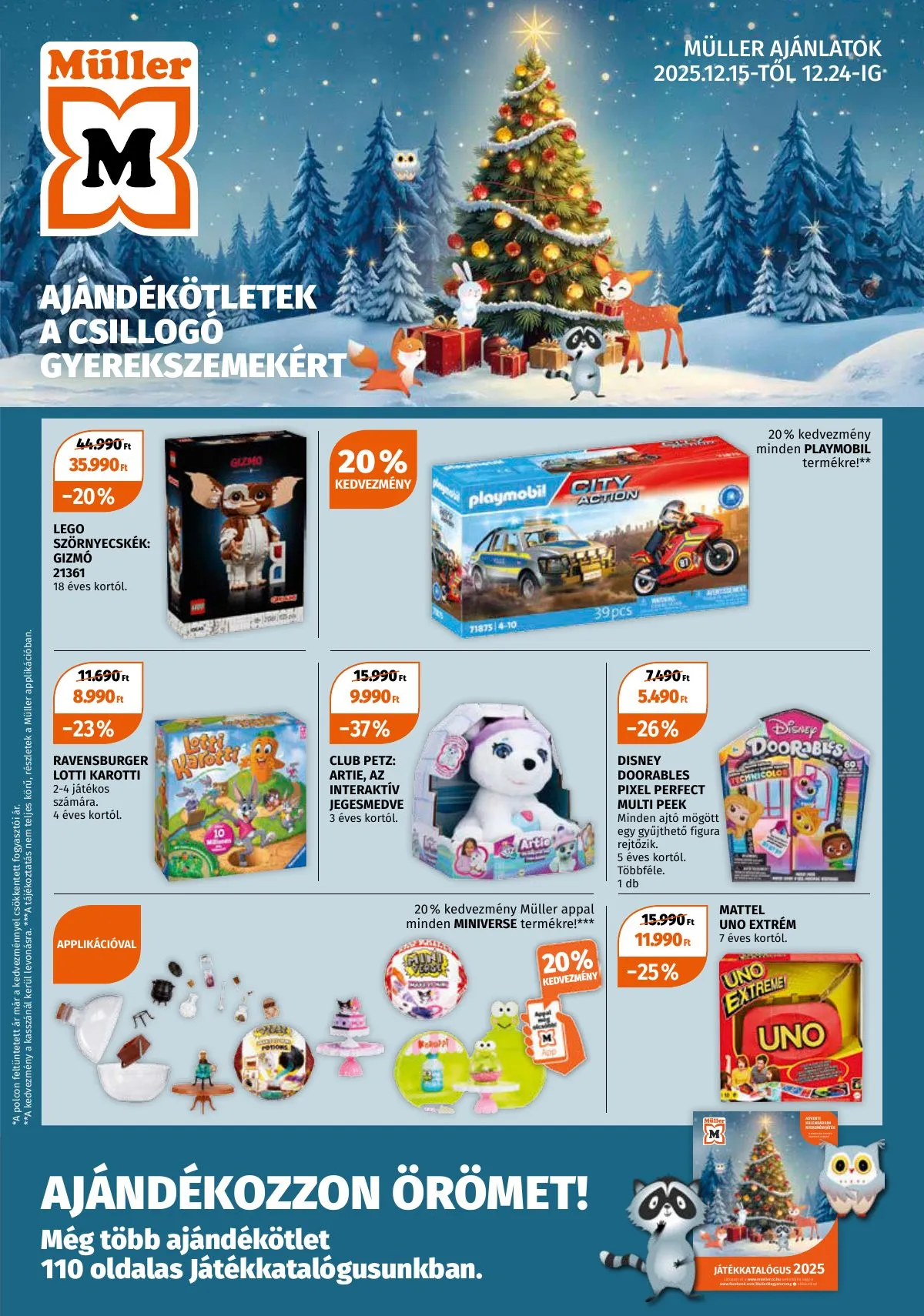 Müller akciós újság Játékok 12.15–12.24