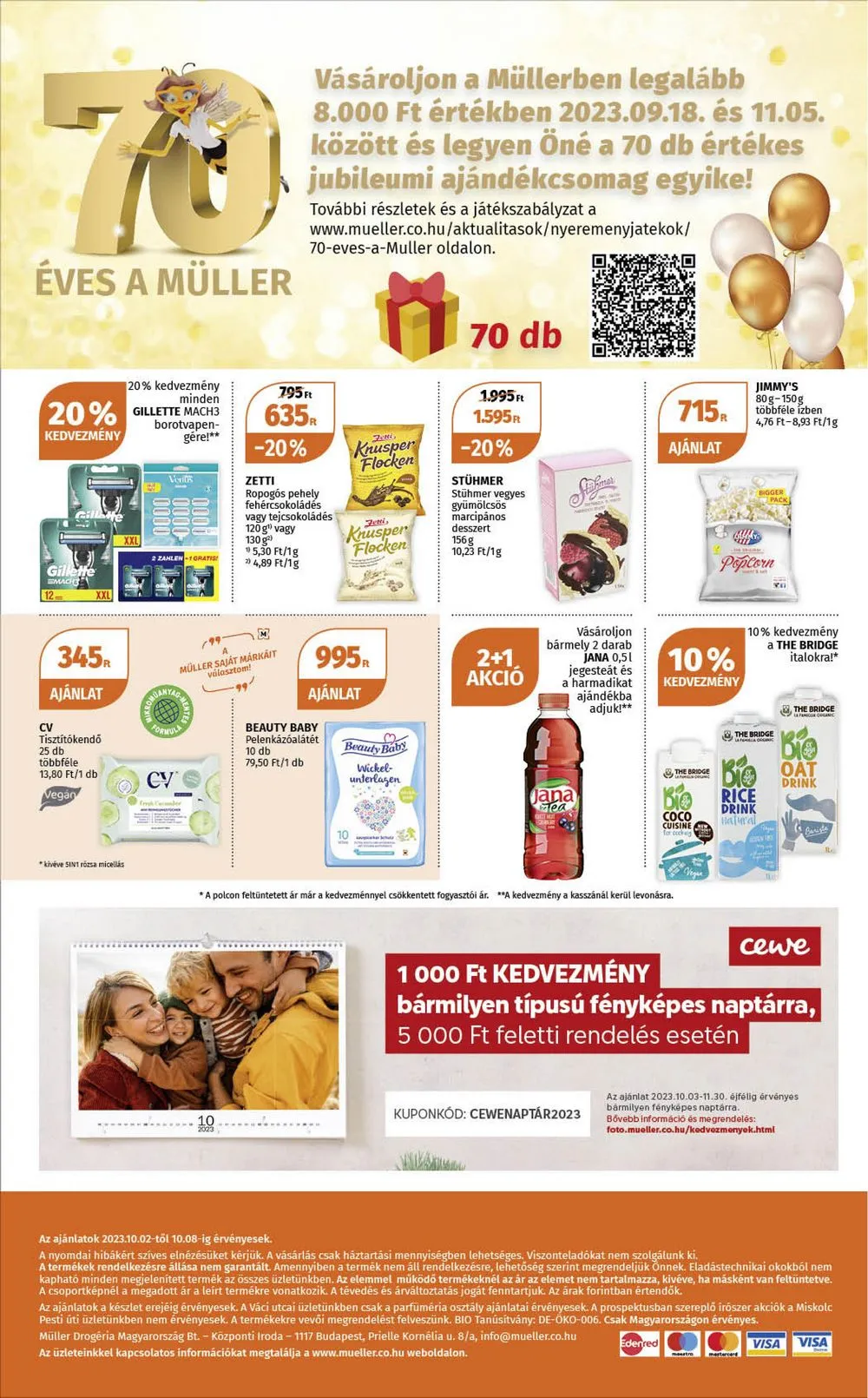 Müller akciós újság Jubileumi 10.02–10.08 – 8. oldal