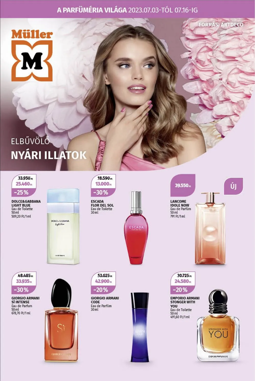 Müller akciós újság Parfum 07.03–07.16