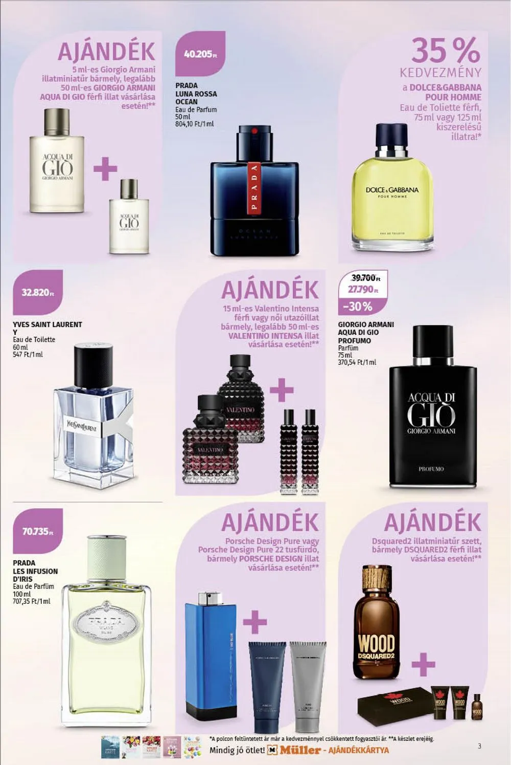 Müller akciós újság Parfum 07.03–07.16 – 3. oldal