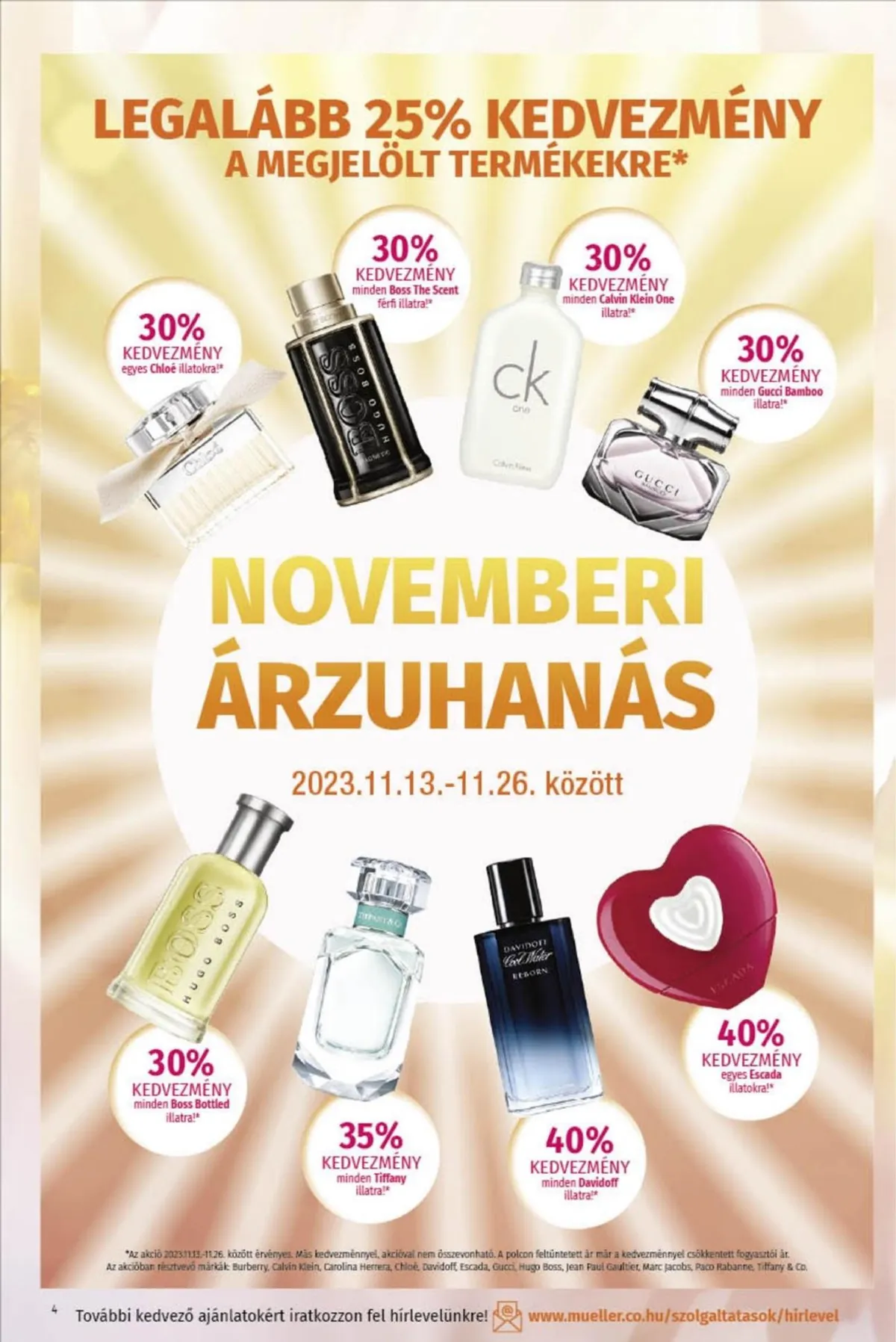 Müller akciós újság Parfumeria 11.13–11.26 – 4. oldal