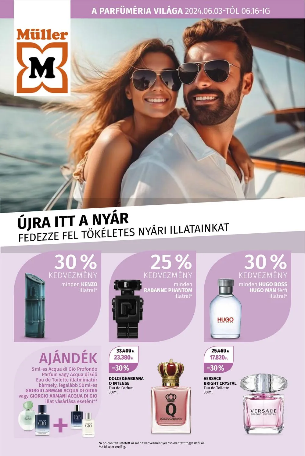 Müller akciós újság Parfumeria 06.03–06.16
