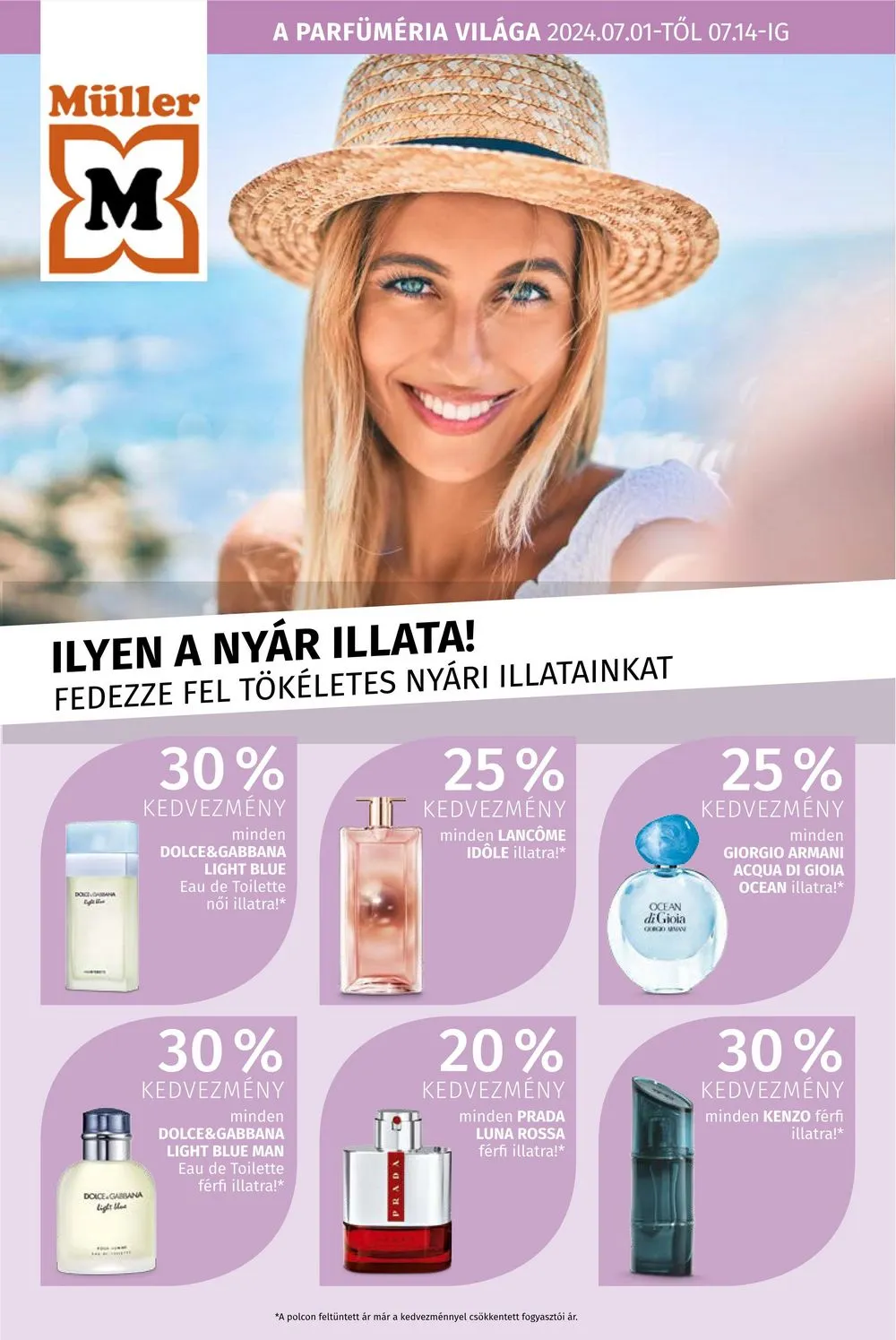 Müller akciós újság Parfumok 07.01–07.14
