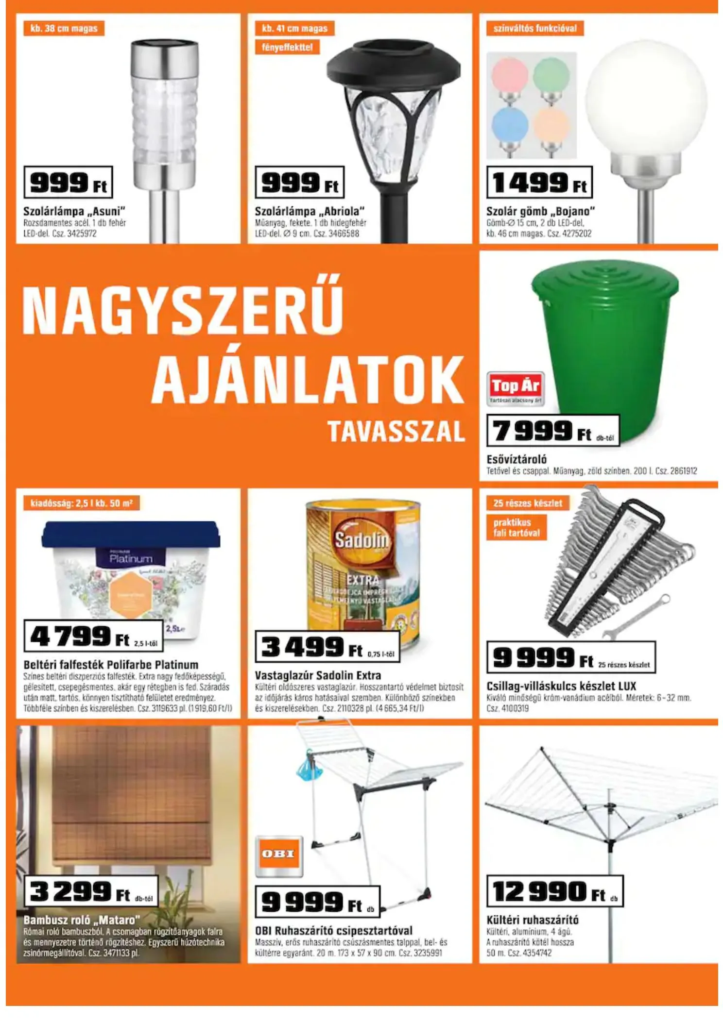 OBI akciós újság 04.28–05.09 – 19. oldal
