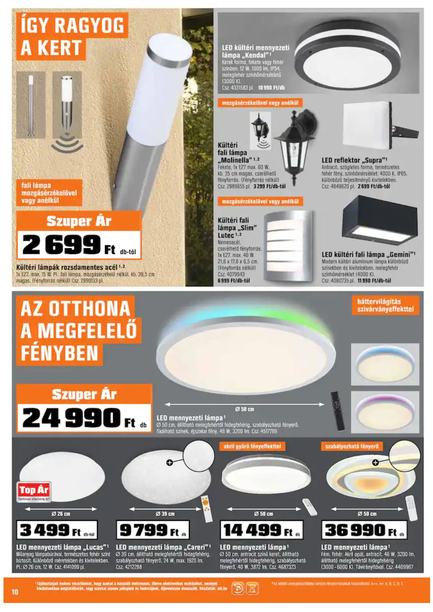 OBI akciós újság 09.08–09.19 – 10. oldal