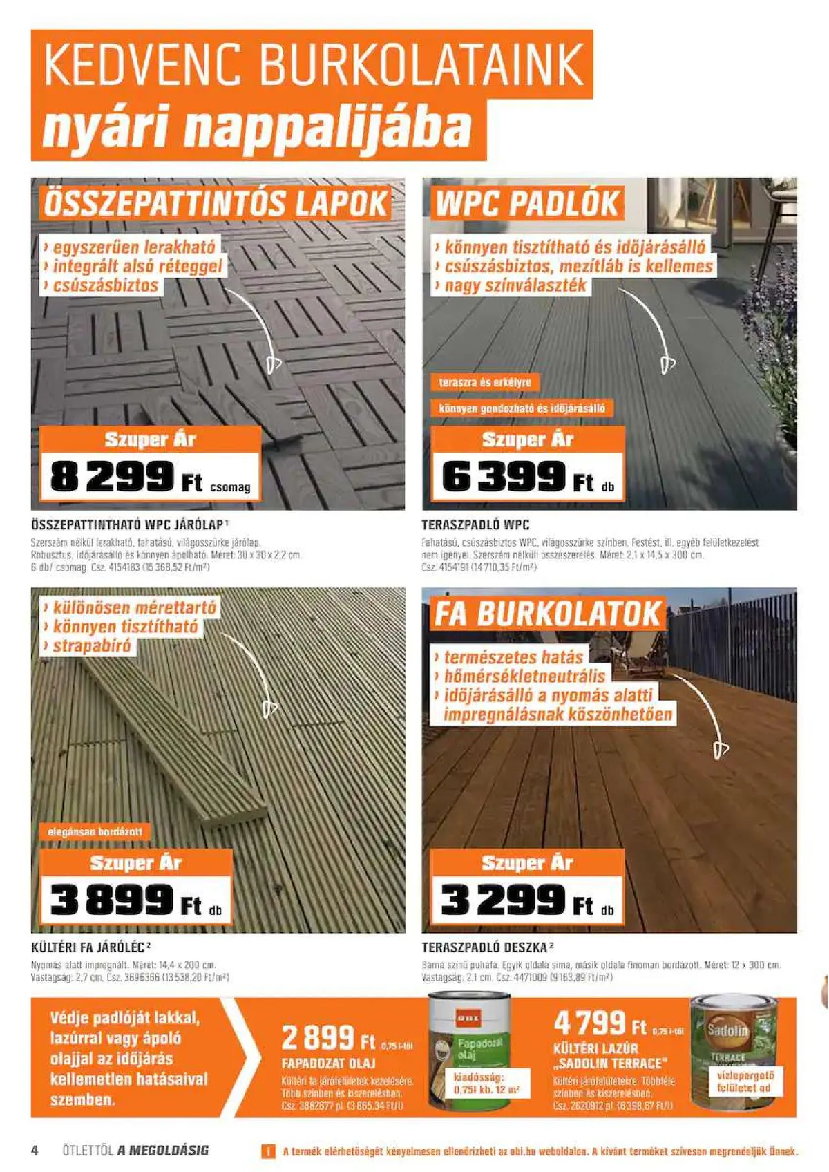 OBI akciós újság 05.18–05.29 – 4. oldal