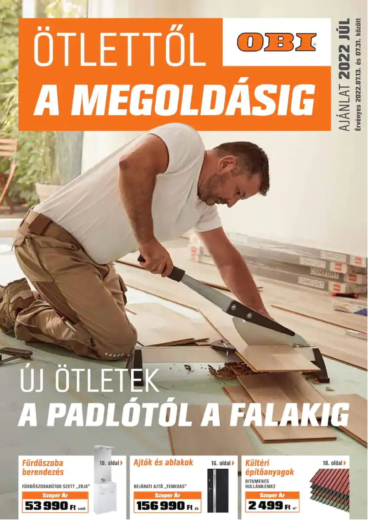 OBI akciós újság 07.13–07.31