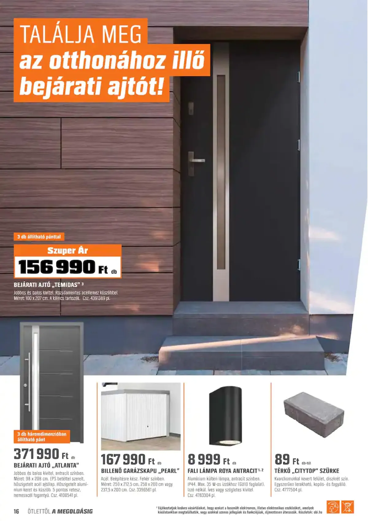 OBI akciós újság 07.13–07.31 – 16. oldal