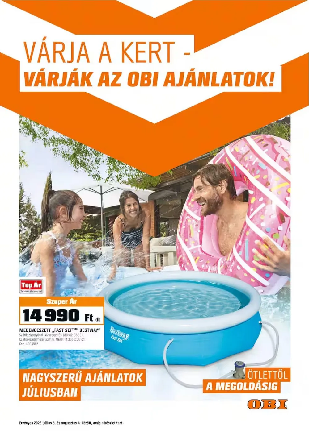 OBI akciós újság 07.05–08.04