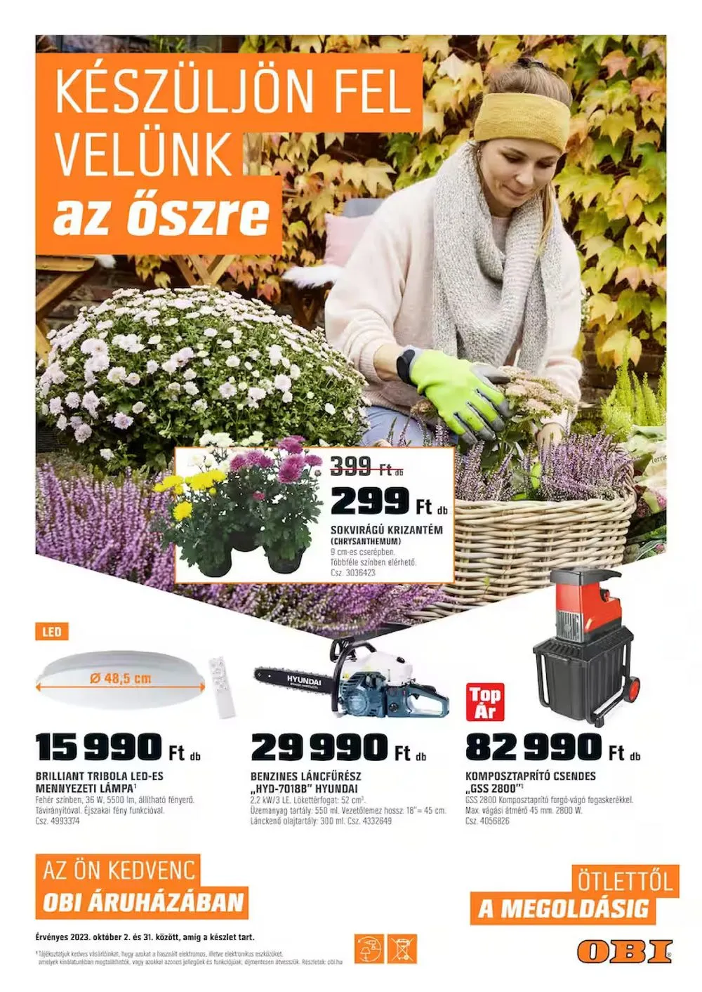 OBI akciós újság 10.02–10.31