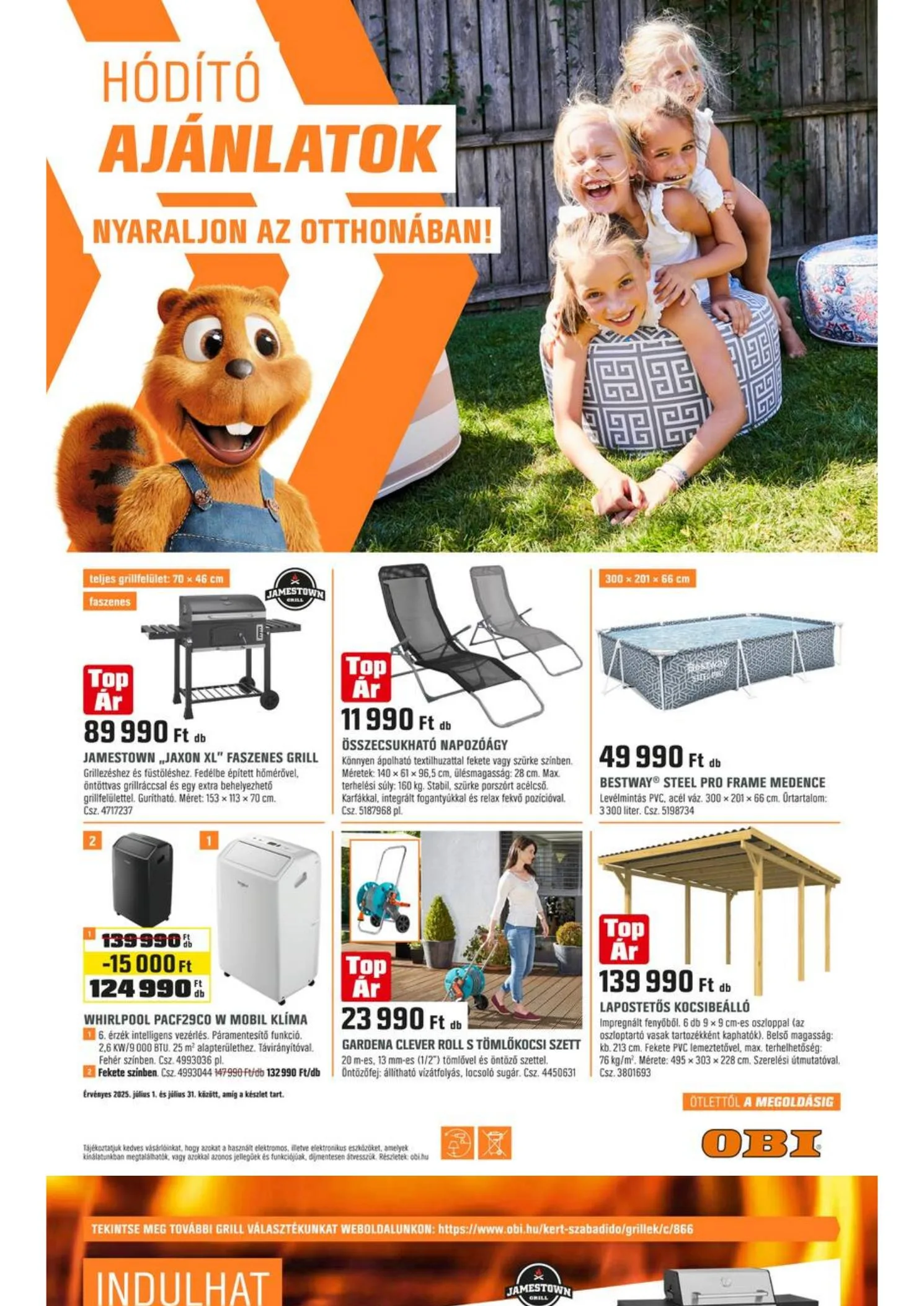 OBI akciós újság 07.01–07.31