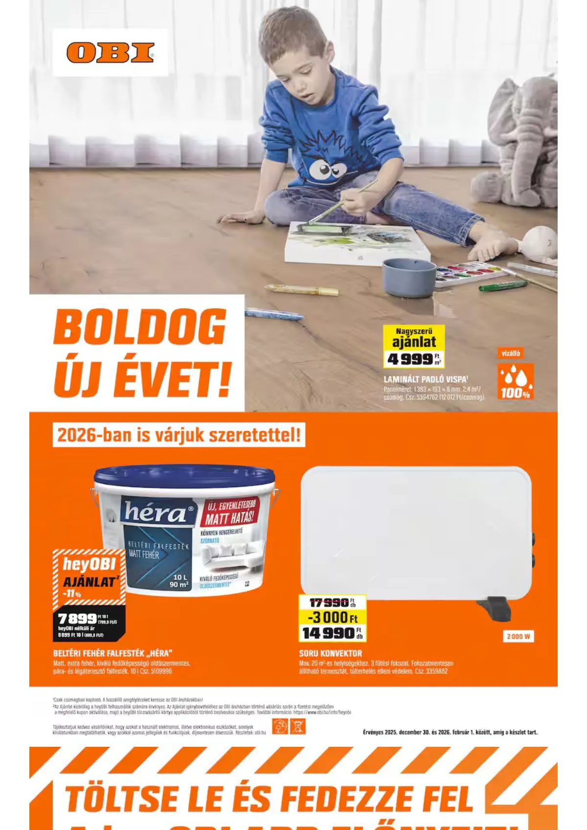 OBI akciós újság 12.30–02.01