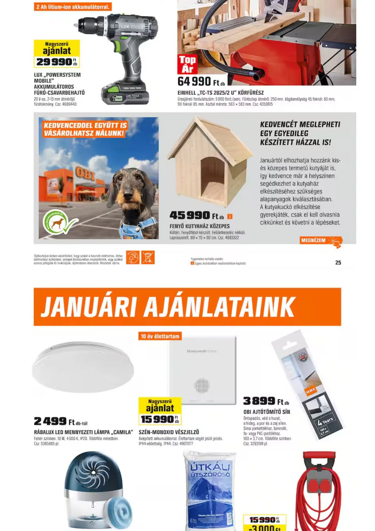 OBI akciós újság 12.30–02.01 – 23. oldal