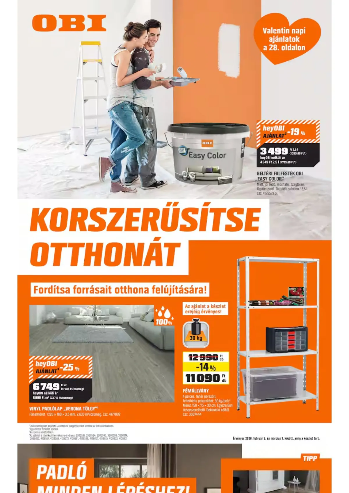 OBI akciós újság 02.03–03.01