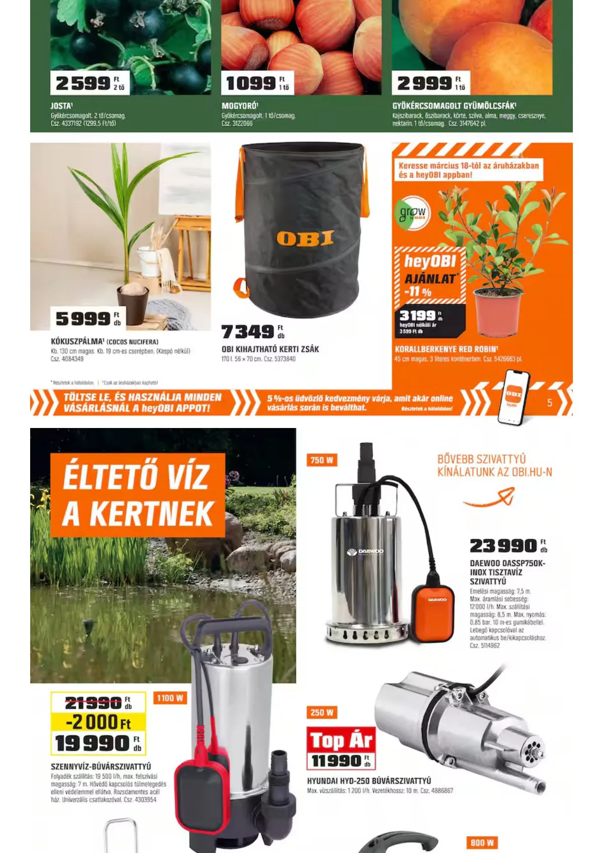 OBI akciós újság 03.03–03.29 – 5. oldal