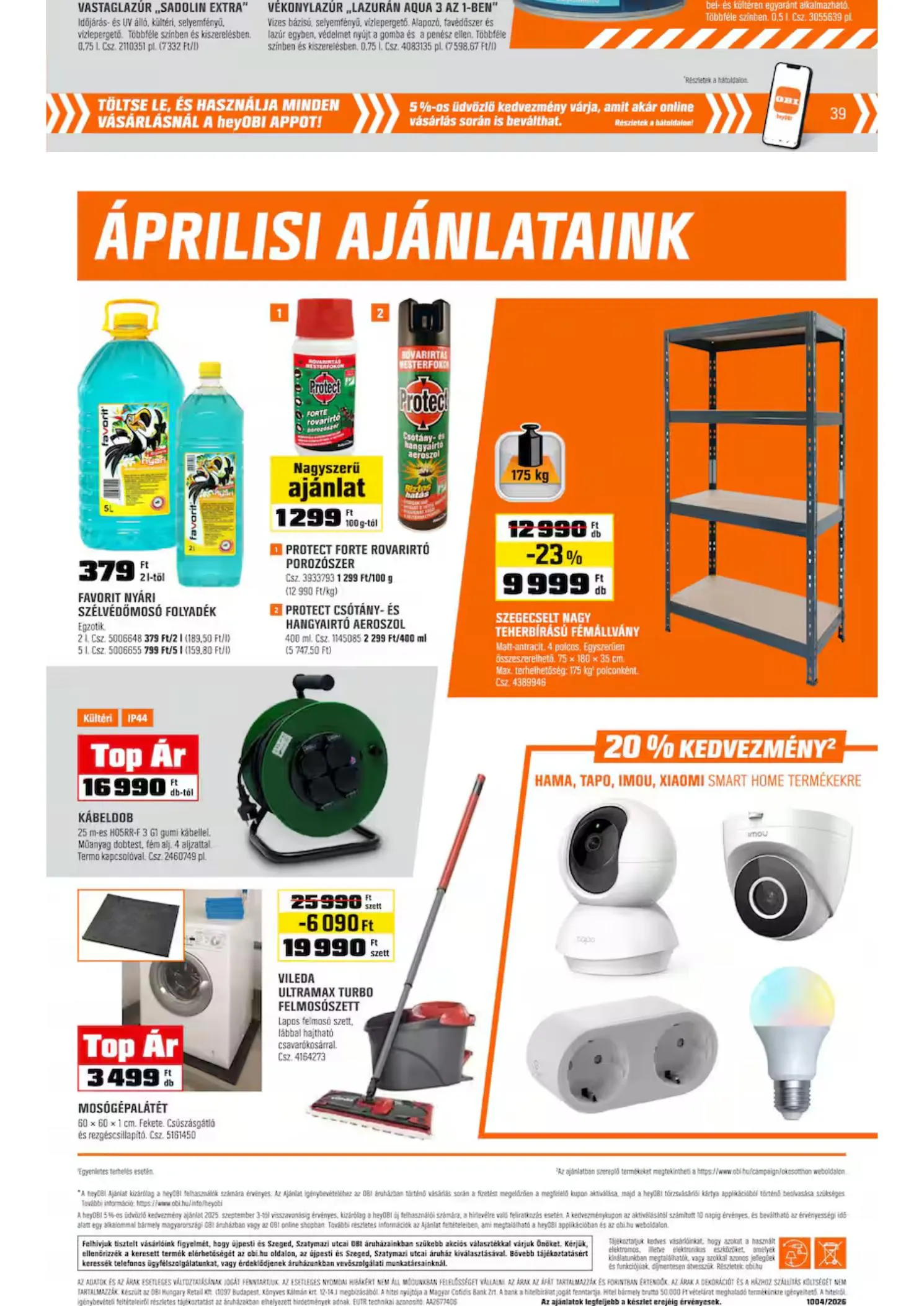 OBI akciós újság 03.31–04.26 – 36. oldal