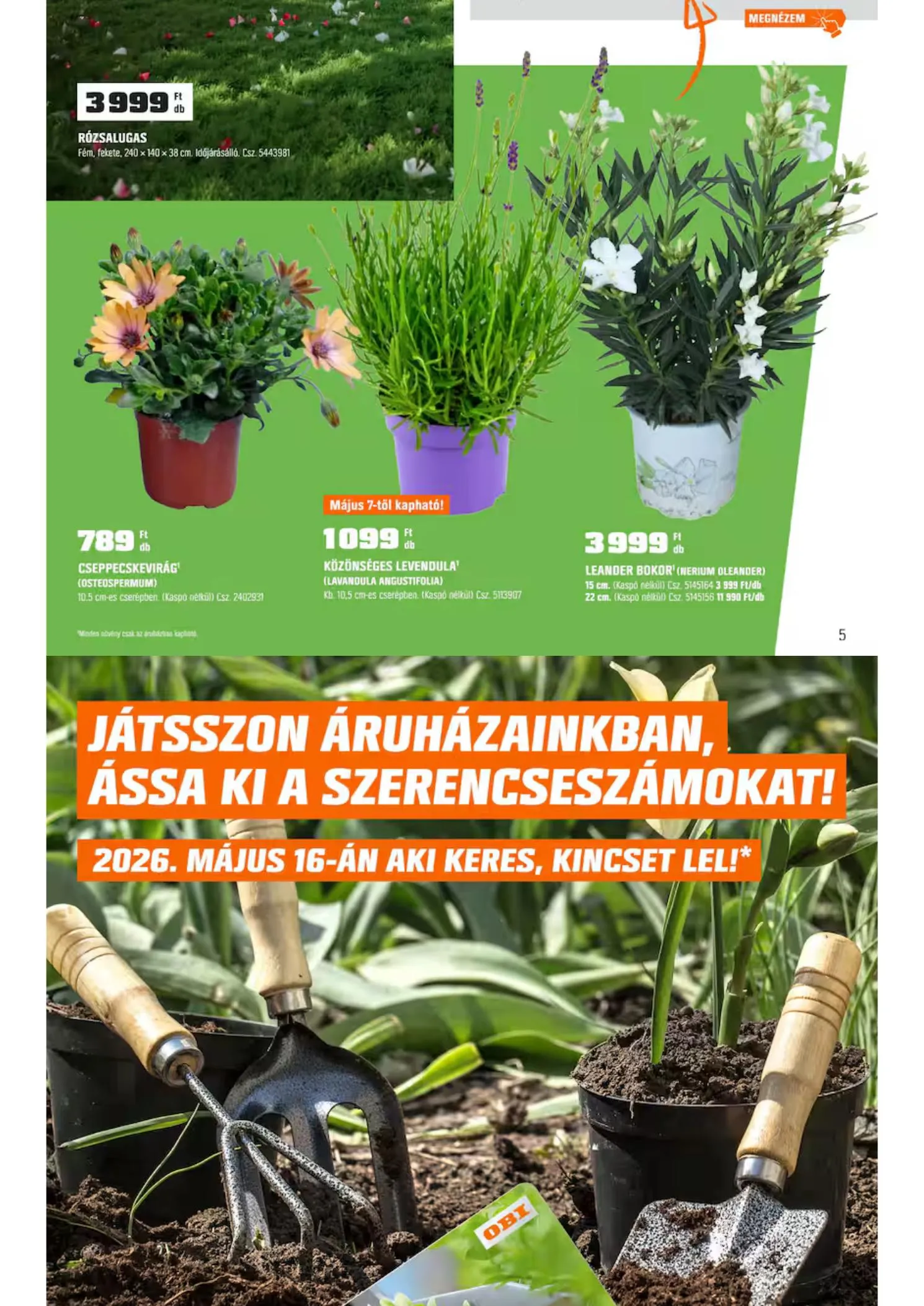 OBI akciós újság 04.28–05.31 – 5. oldal