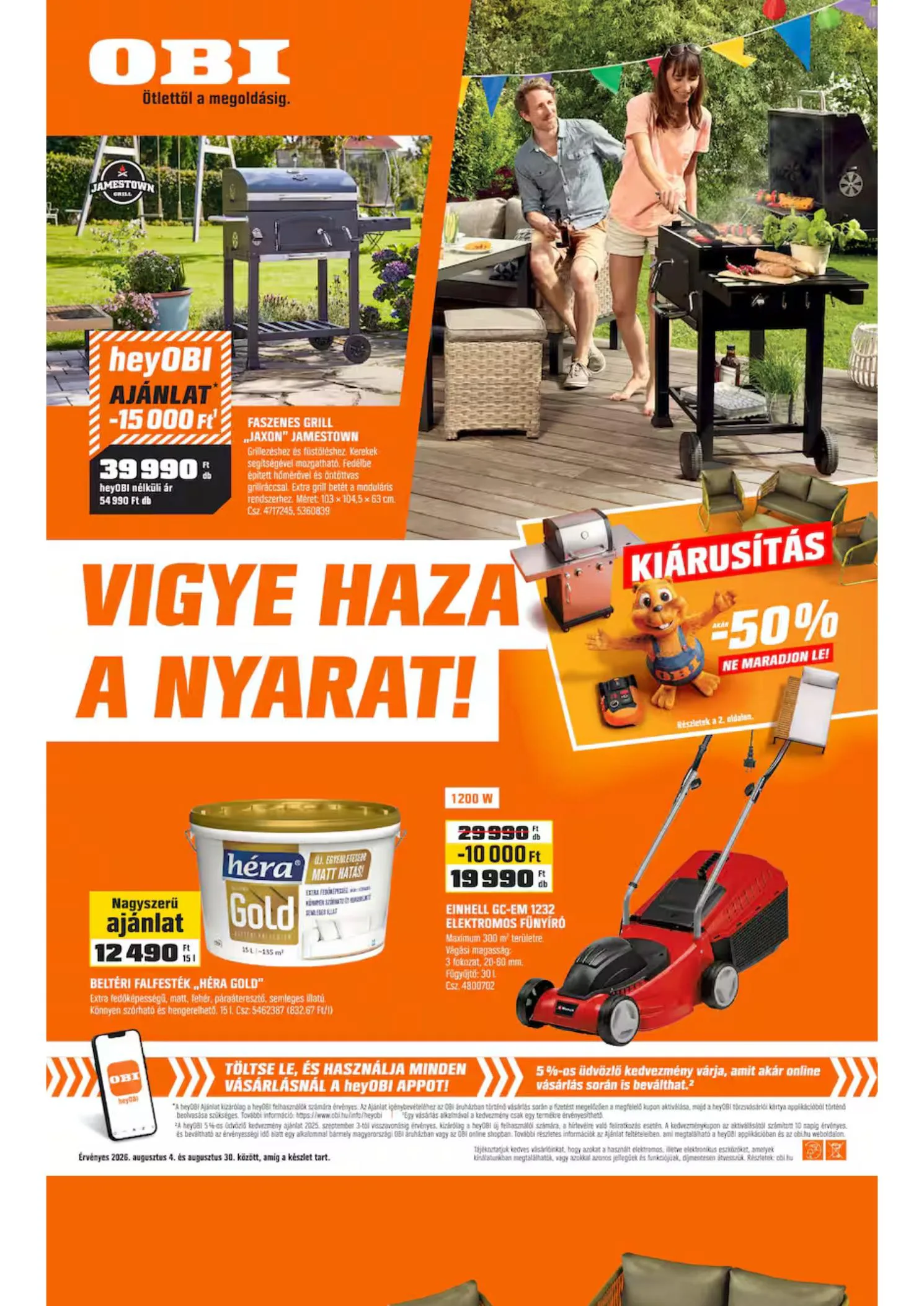 OBI akciós újság 08.04–08.30