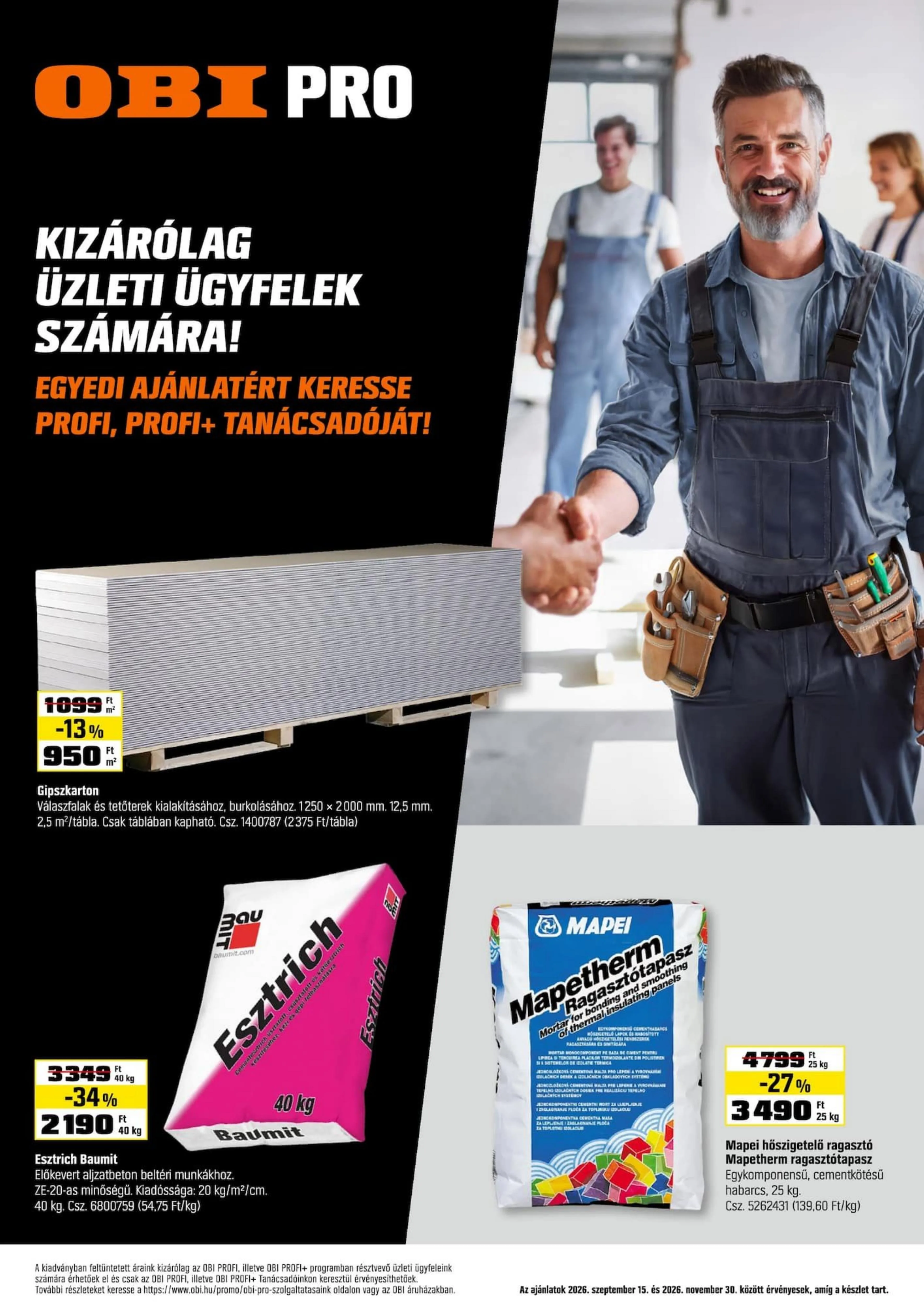 OBI akciós újság 09.15–11.30