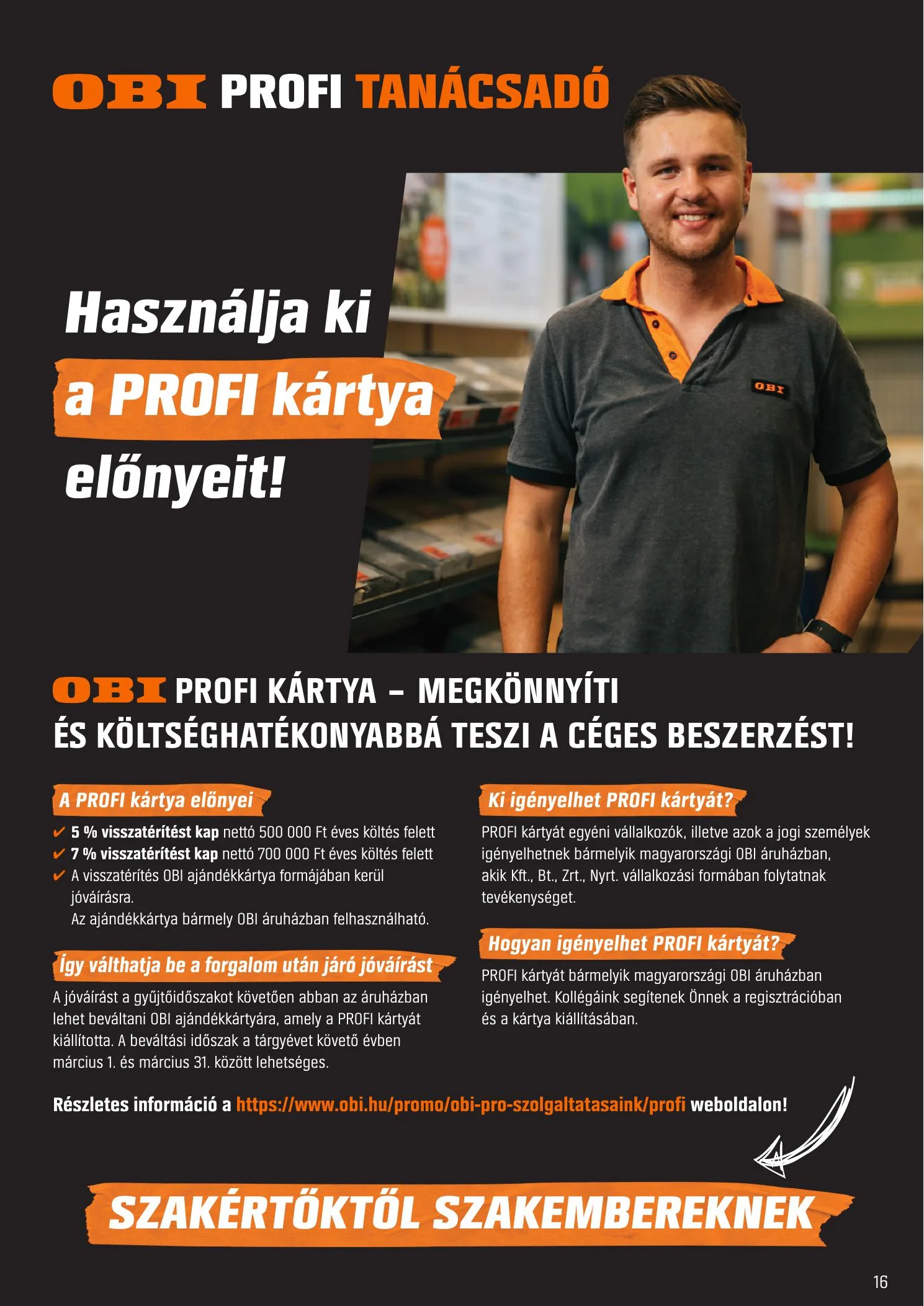 OBI akciós újság 09.29–11.02 – 16. oldal