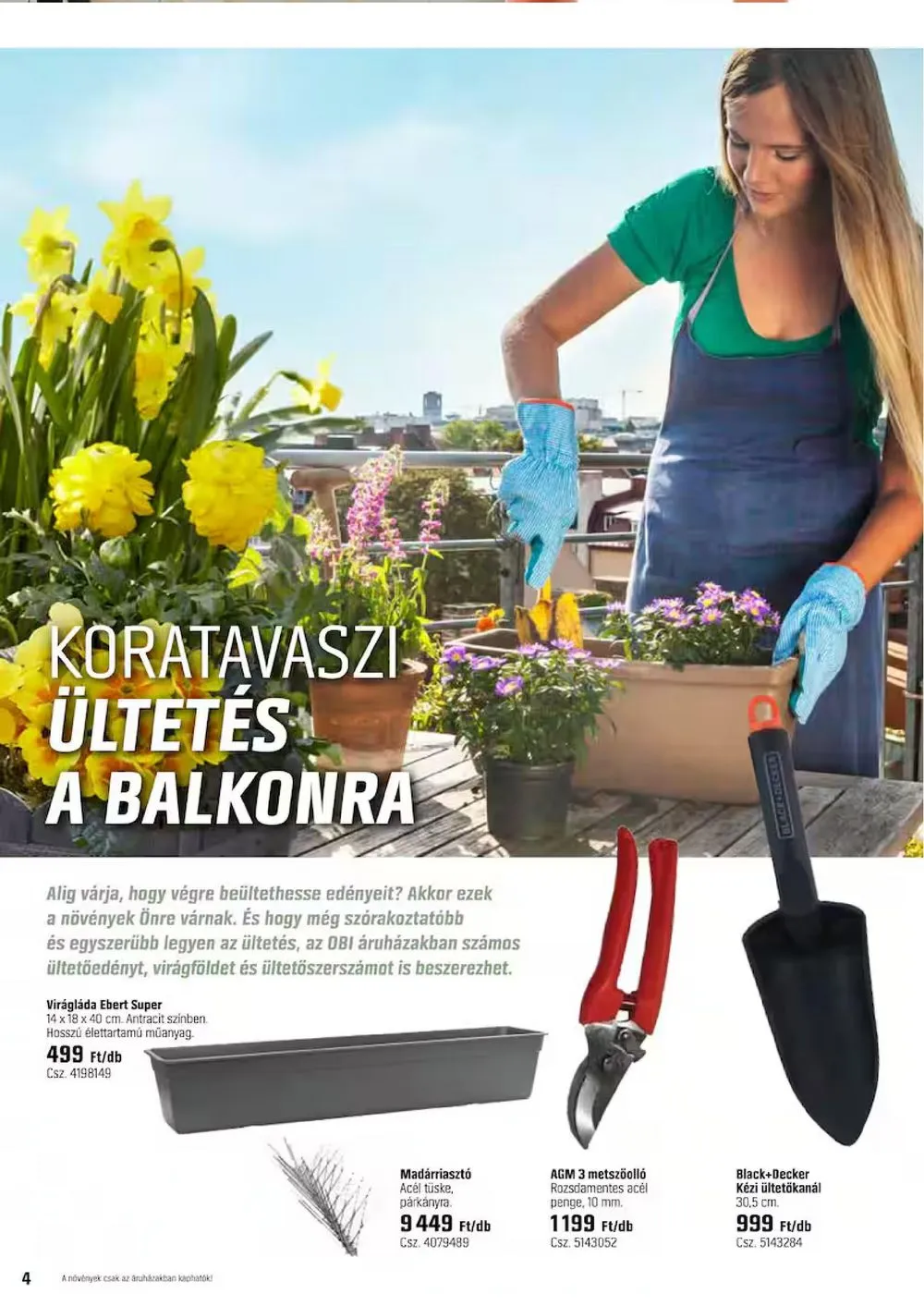 OBI akciós újság Kert 04.01–04.21 – 4. oldal