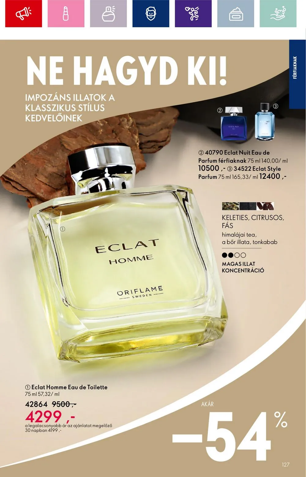 Oriflame akciós újság 08.30–09.19 – 127. oldal