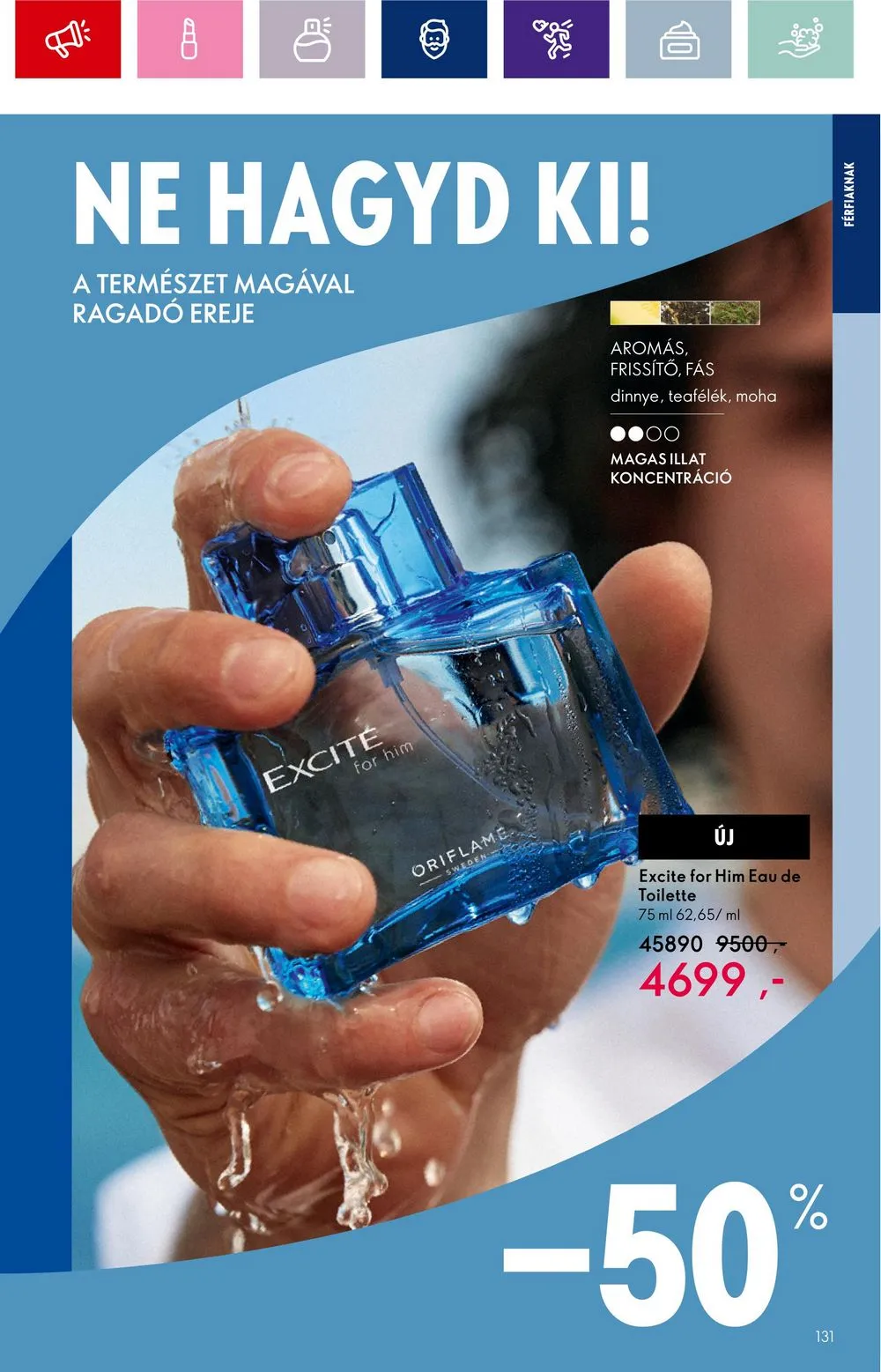 Oriflame akciós újság 08.30–09.19 – 131. oldal