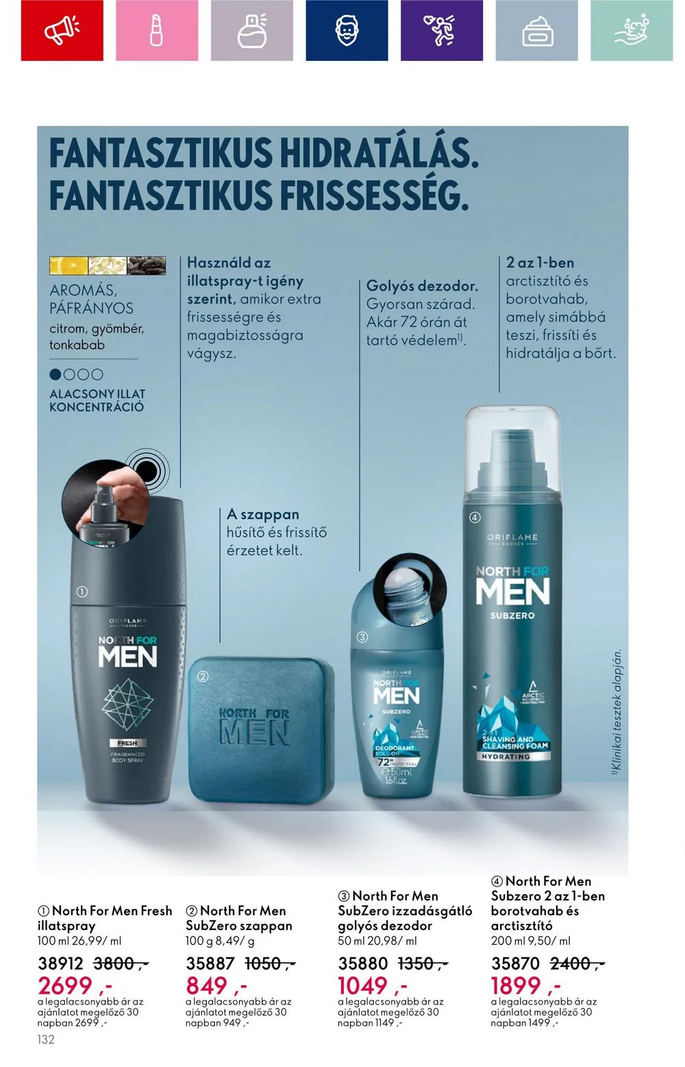 Oriflame akciós újság 08.30–09.19 – 132. oldal