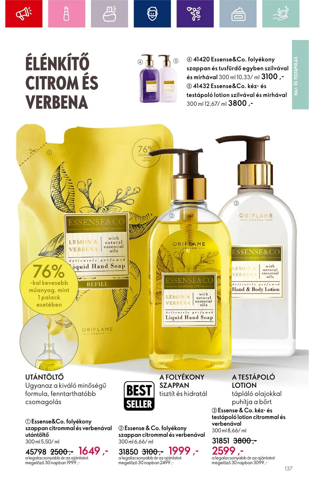 Oriflame akciós újság 08.30–09.19 – 137. oldal