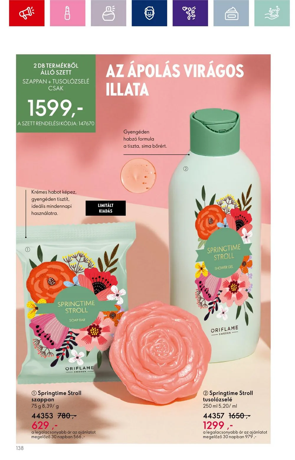 Oriflame akciós újság 08.30–09.19 – 138. oldal