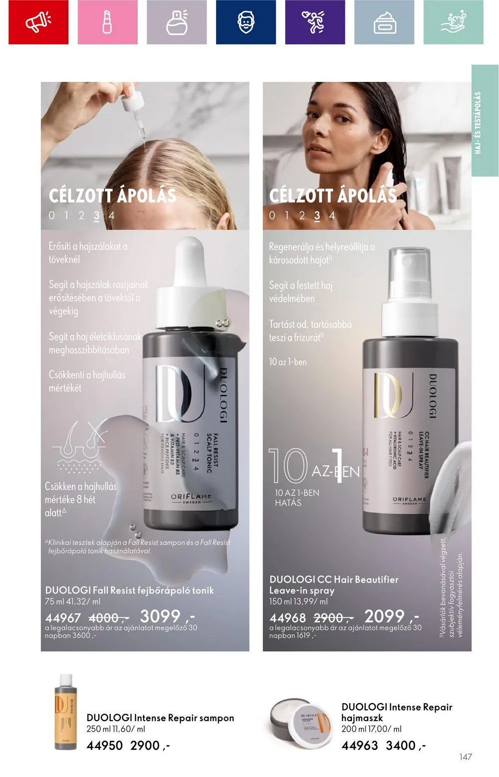Oriflame akciós újság 08.30–09.19 – 147. oldal